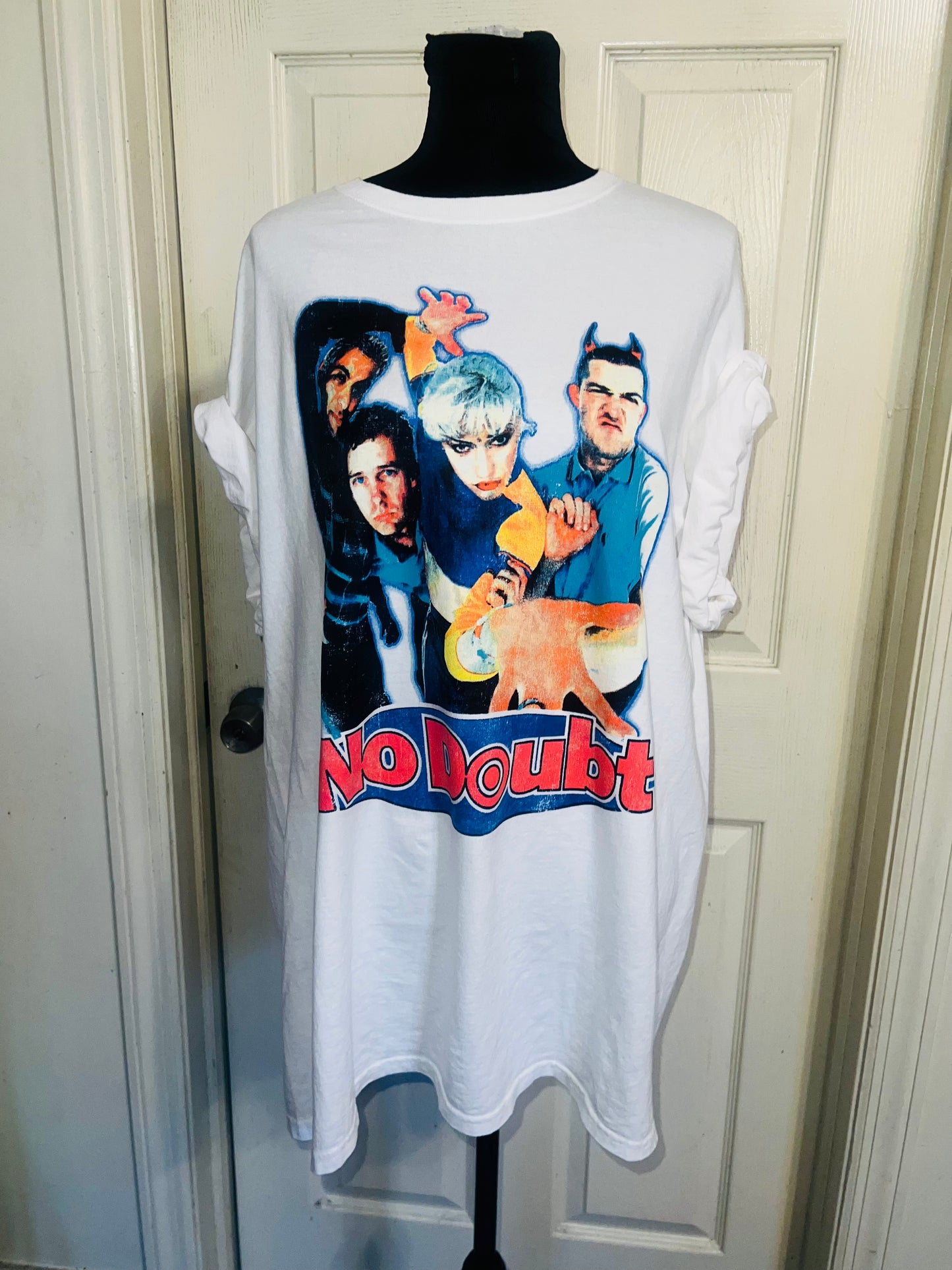 No Doubt Oversized Distressed Tee