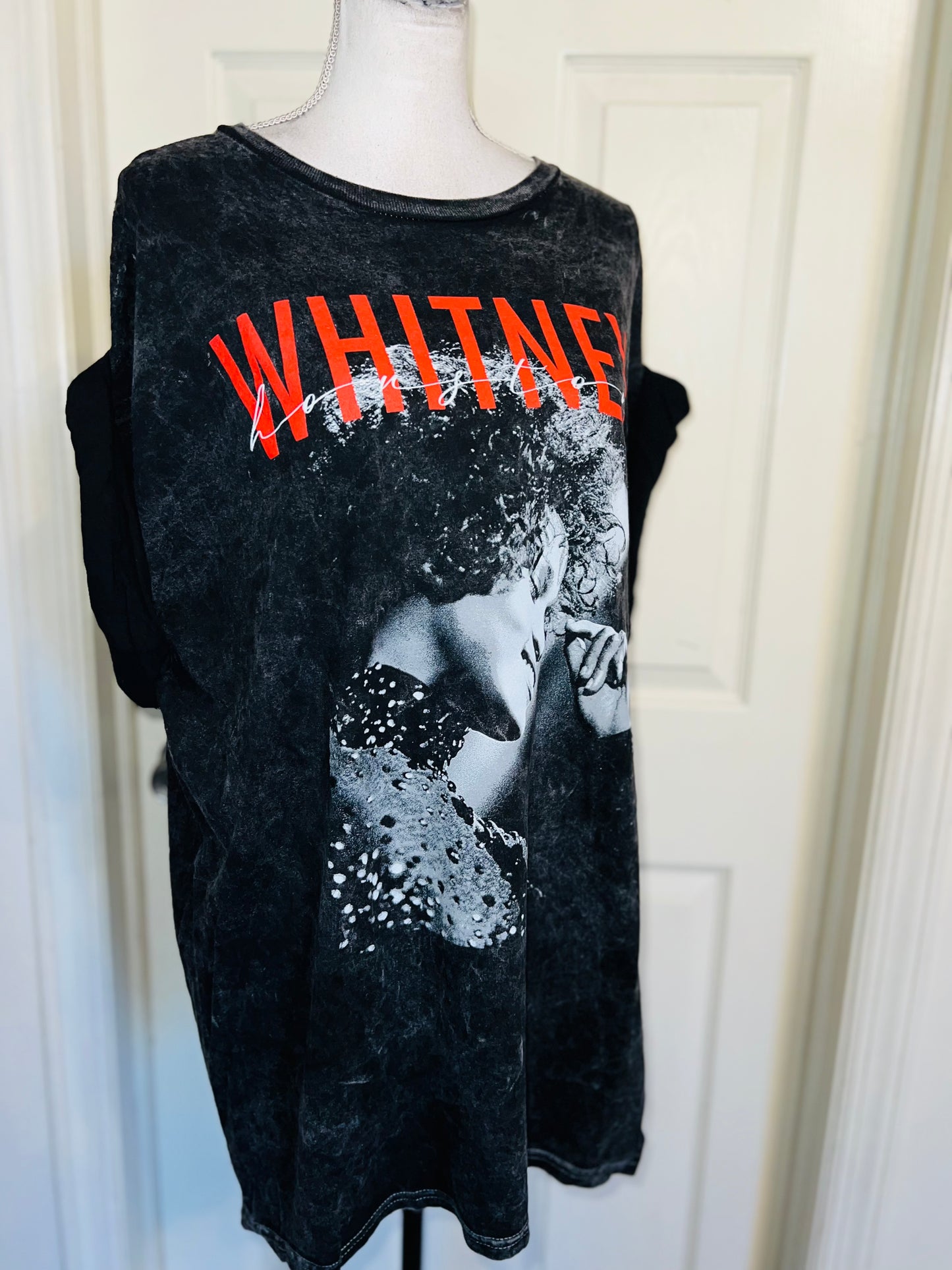 Whitney Houston Oversized Distressed Tee