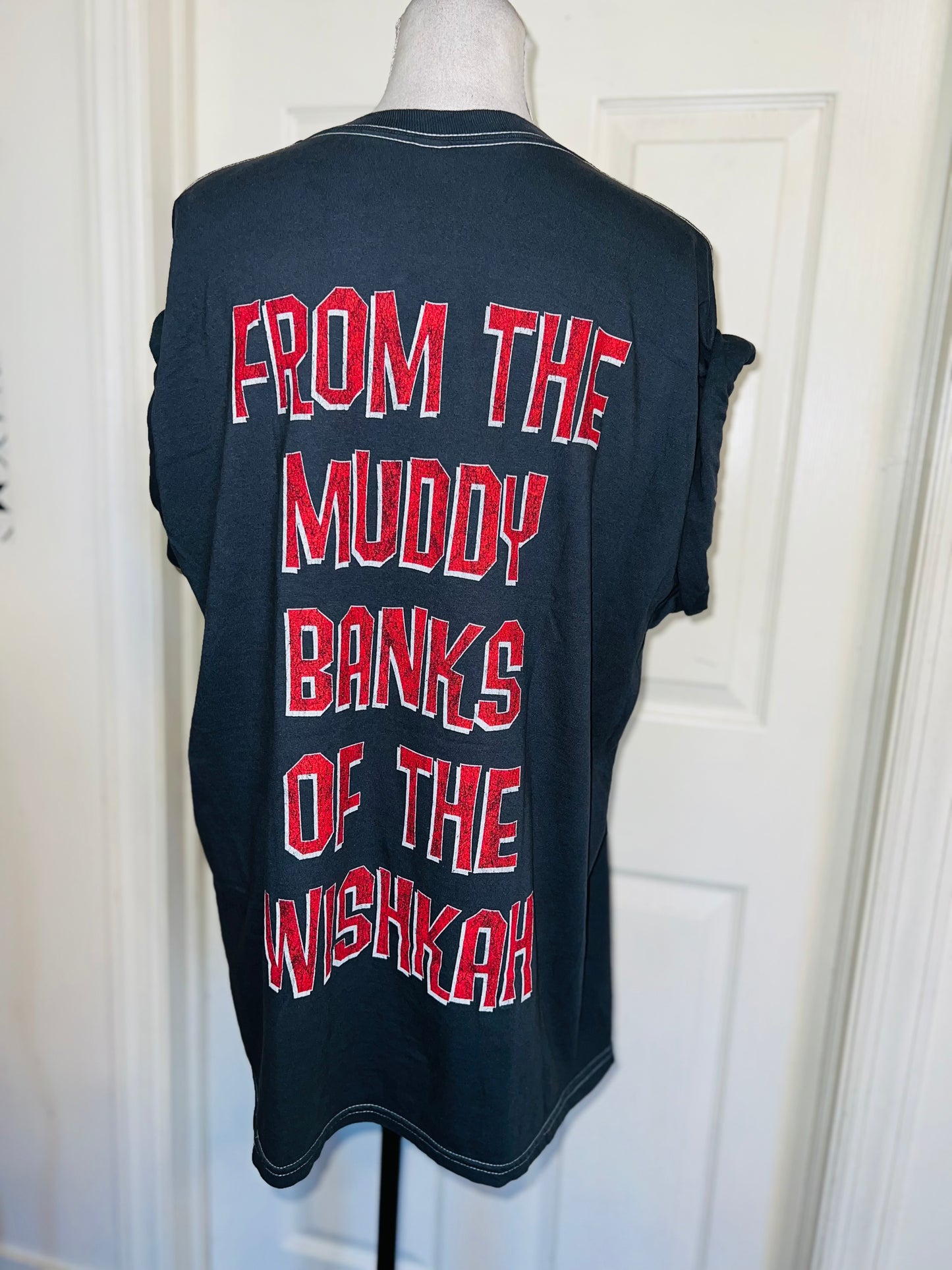 Nirvana Double Sided Oversized Distressed Tee