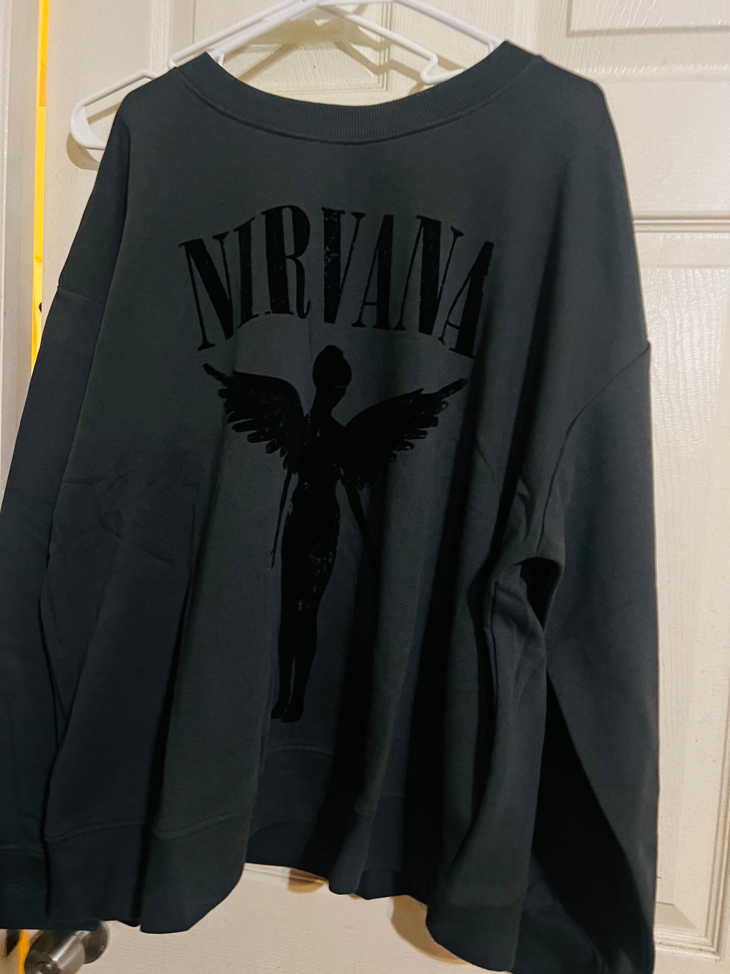 Nirvana Oversized Distressed Sweatshirt