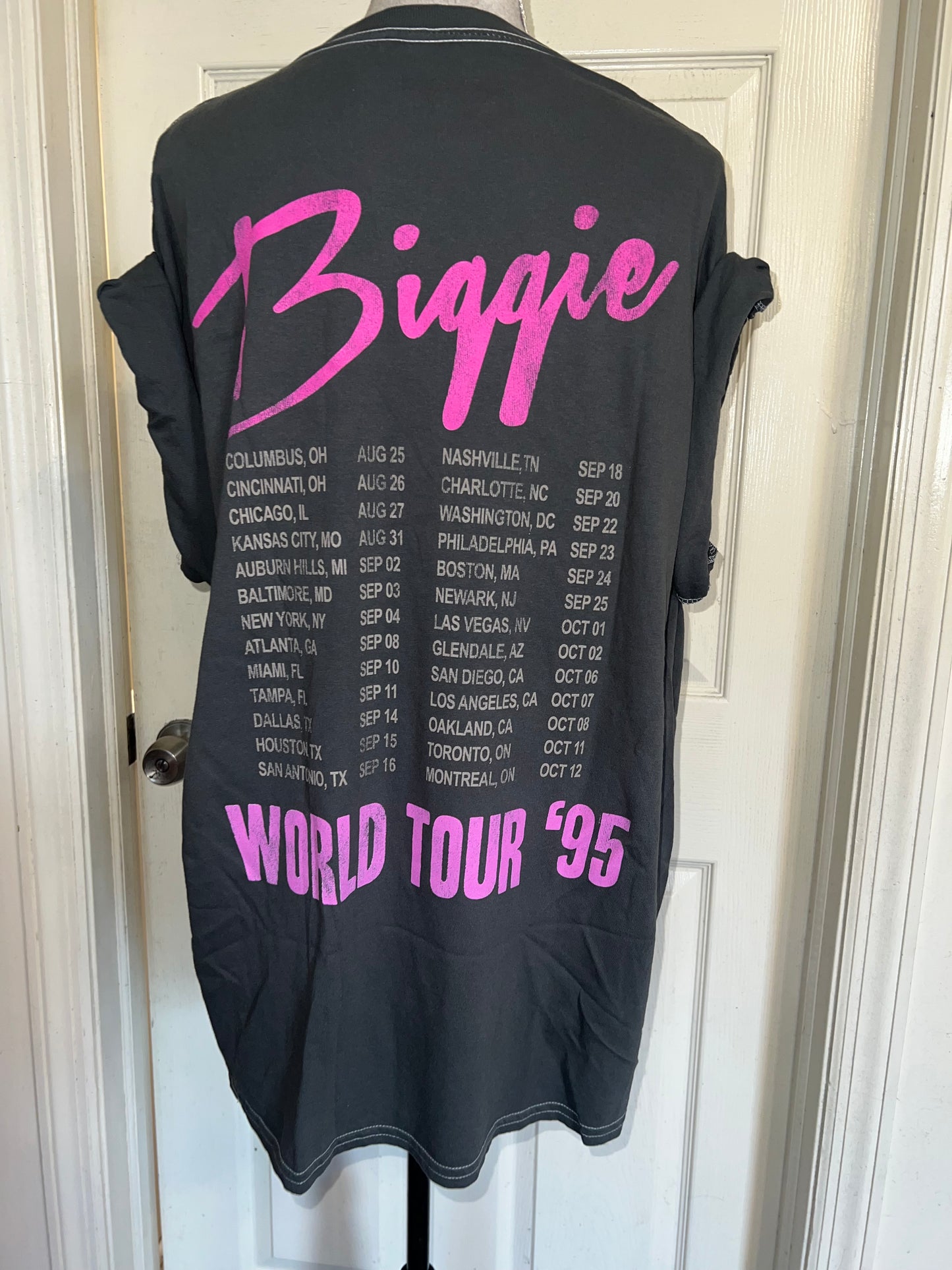 Biggie Smalls Double Sided Oversized Distressed Tee