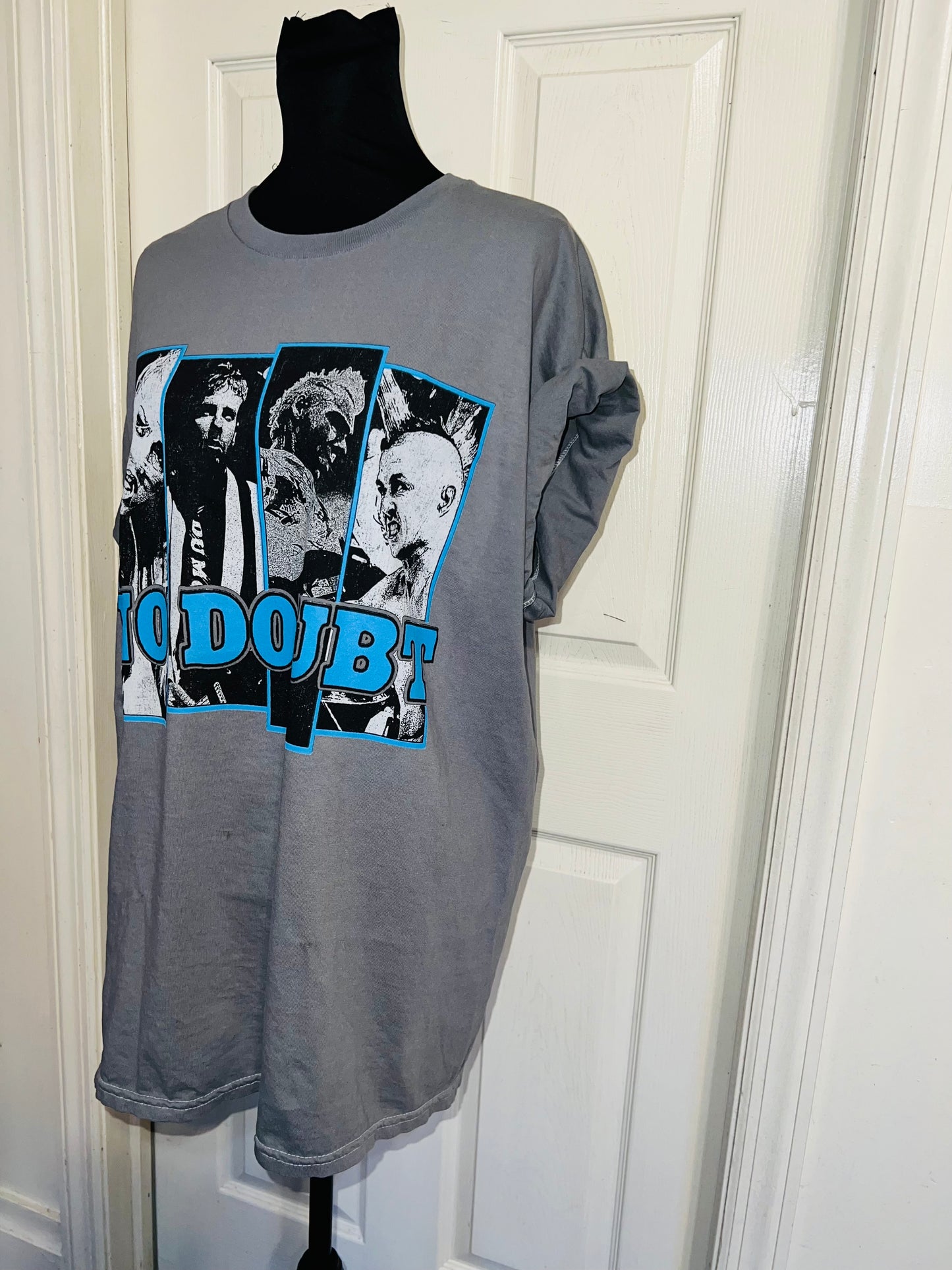 No Doubt Oversized Distressed Tee