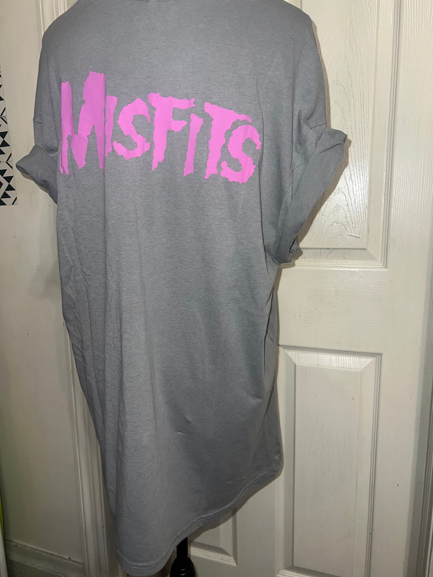 Misfits Double Sided Oversized Distressed Tee