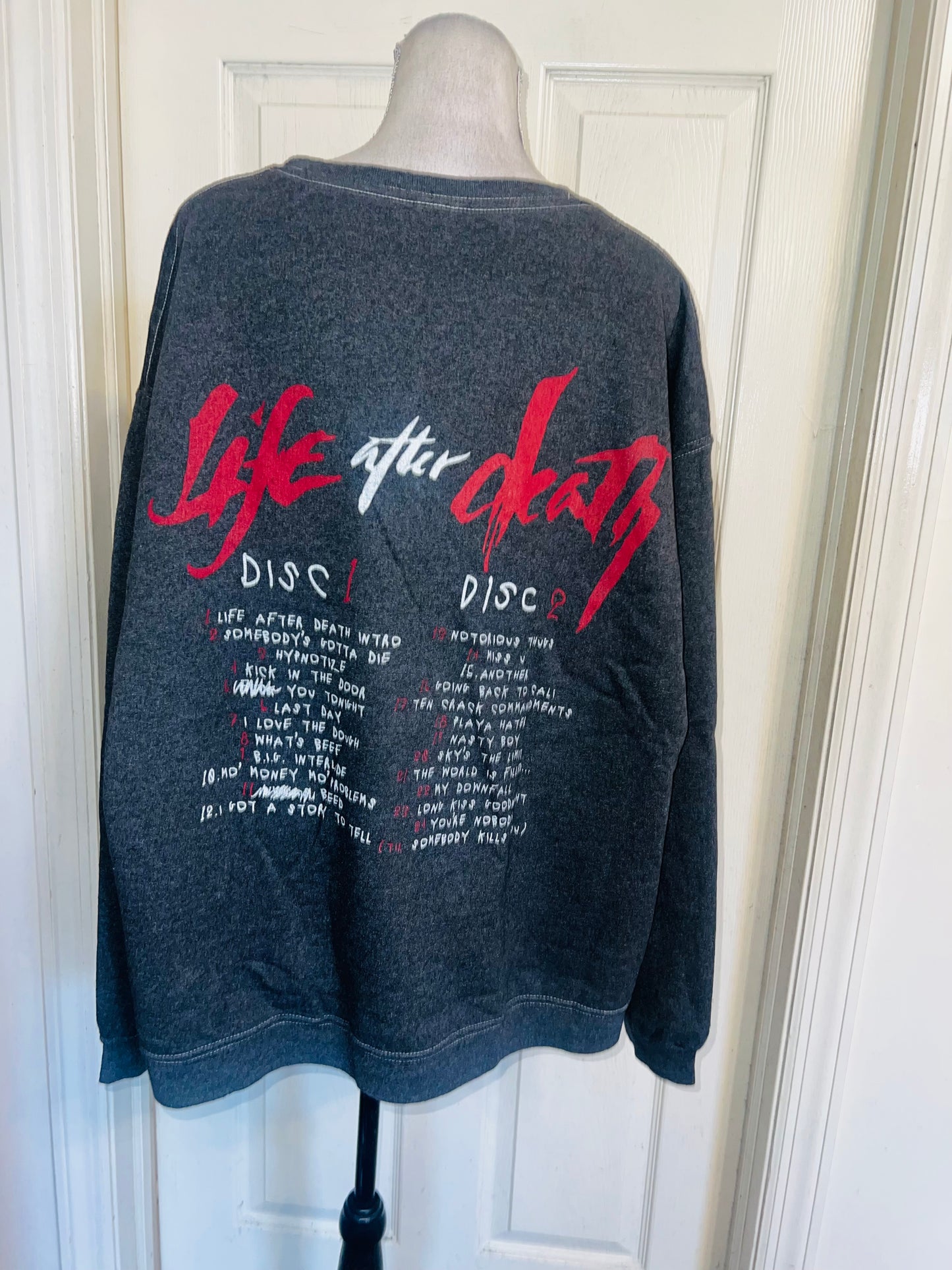 Biggie Smalls Double Sided Oversized Distressed Tee