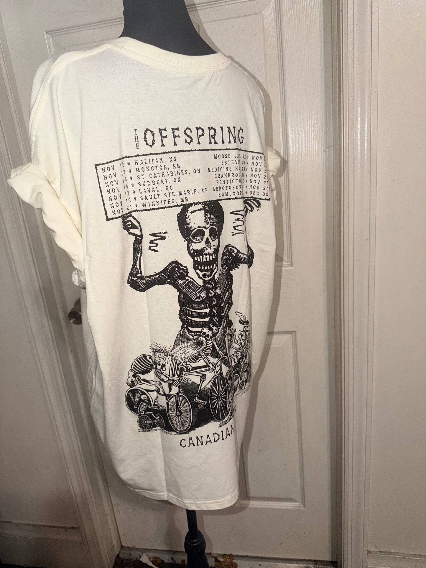 The Offspring Double Sided Oversized Distressed Tee