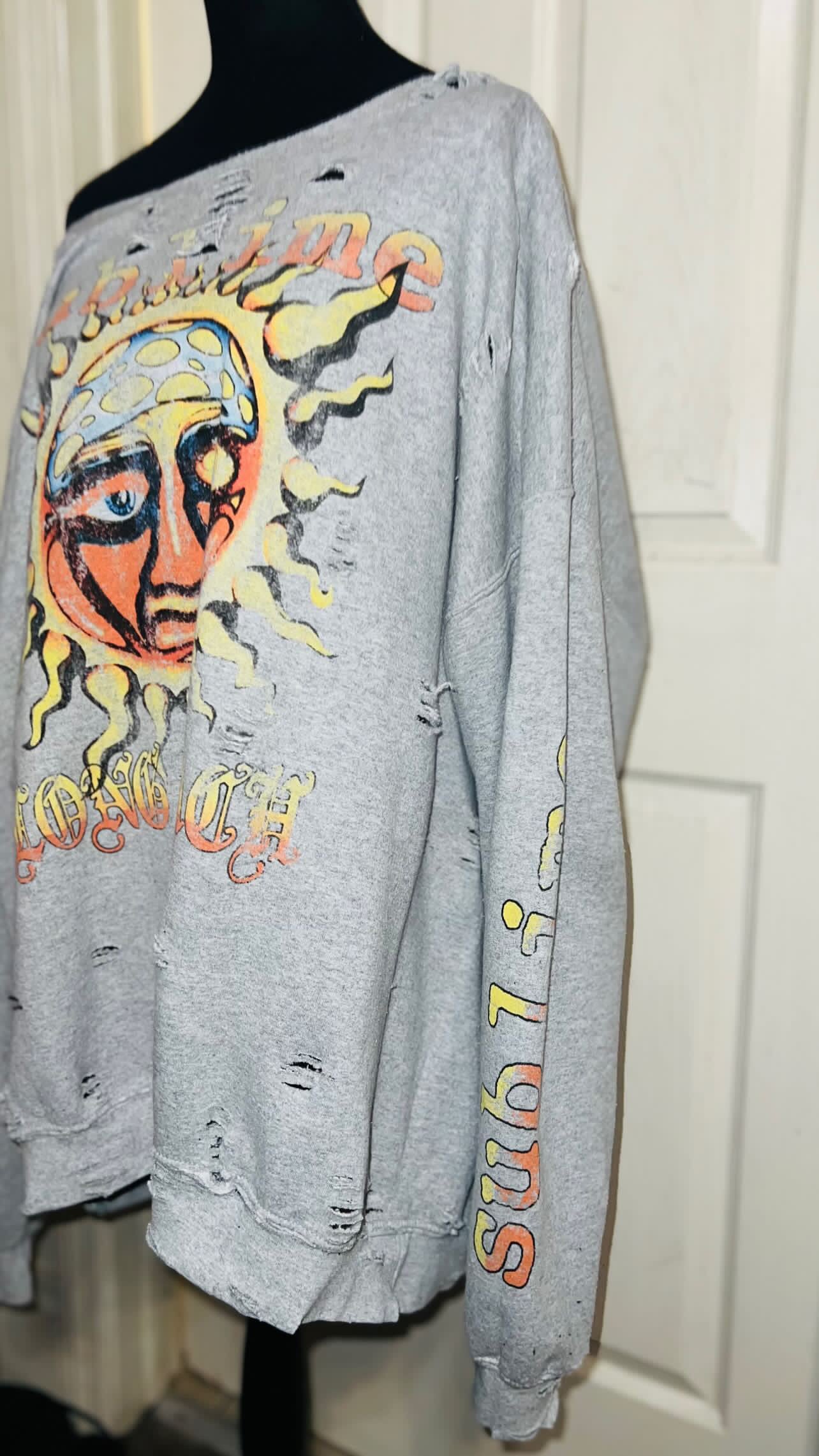 Sublime Oversized Distressed Sweatshirt