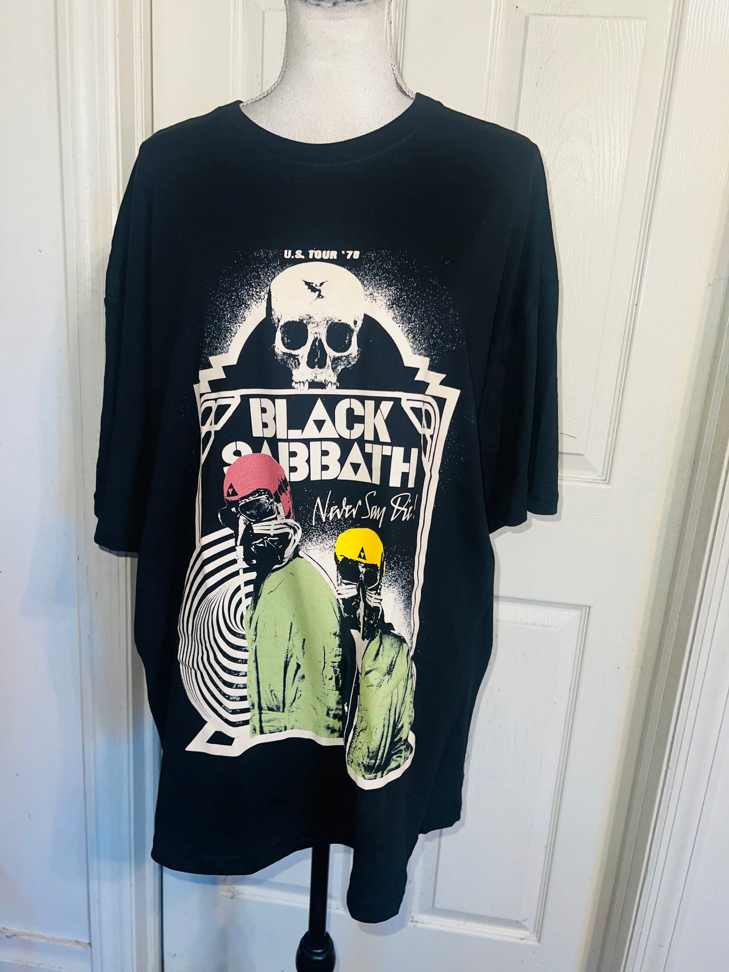 Black Sabbath Oversized Distressed Tee