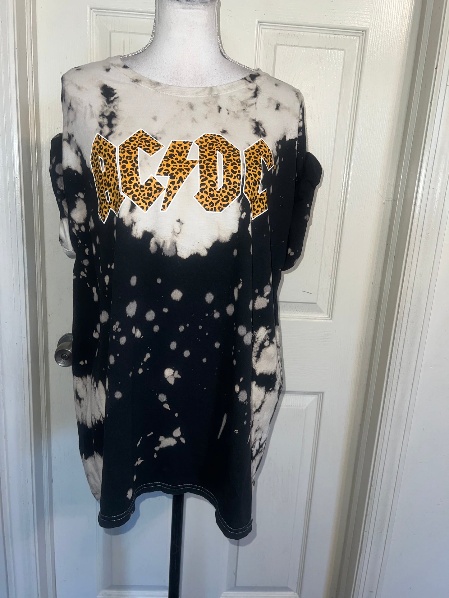 AC/DC Oversized Distressed Tee