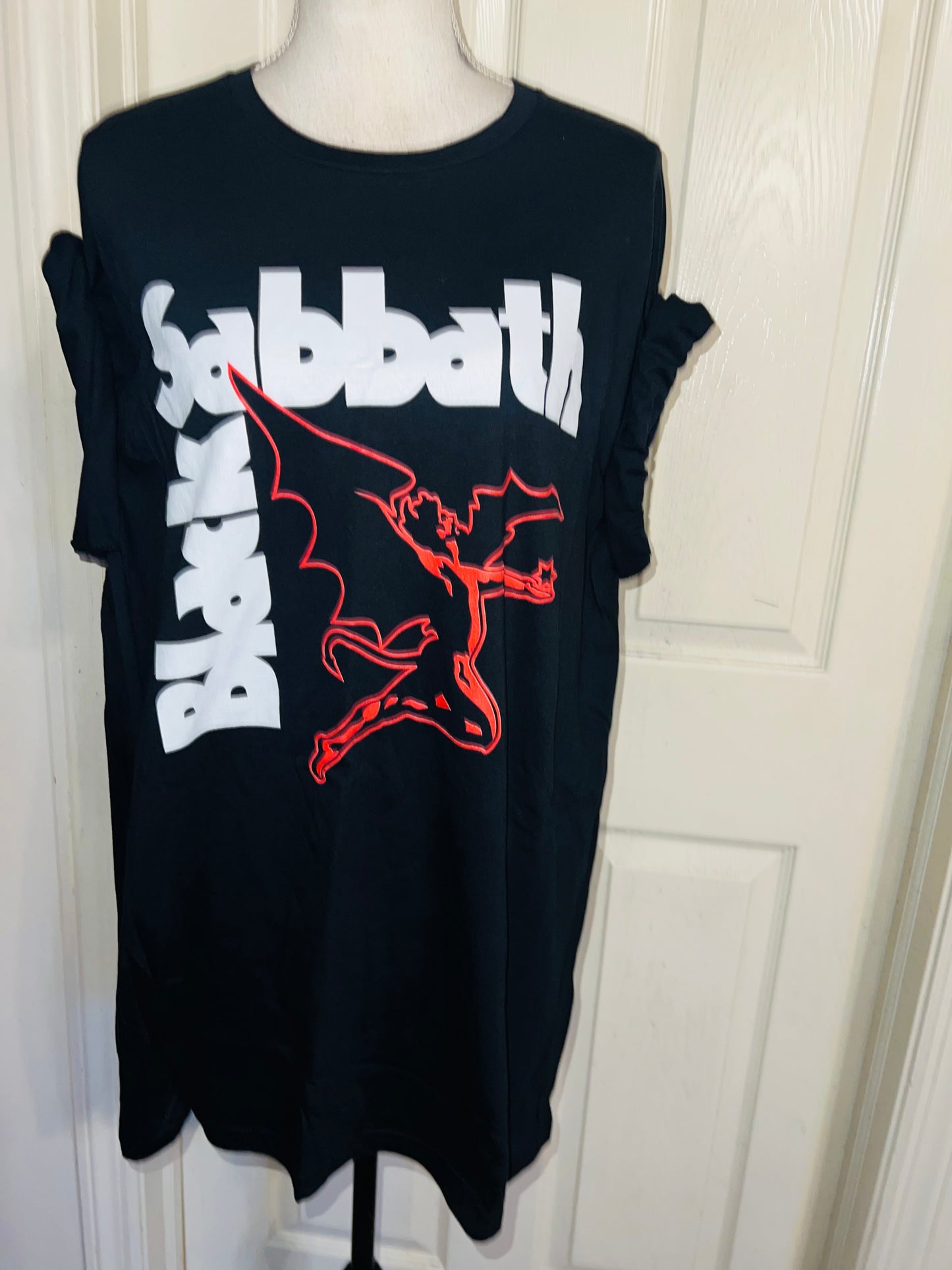 Black Sabbath Oversized Distressed Tee