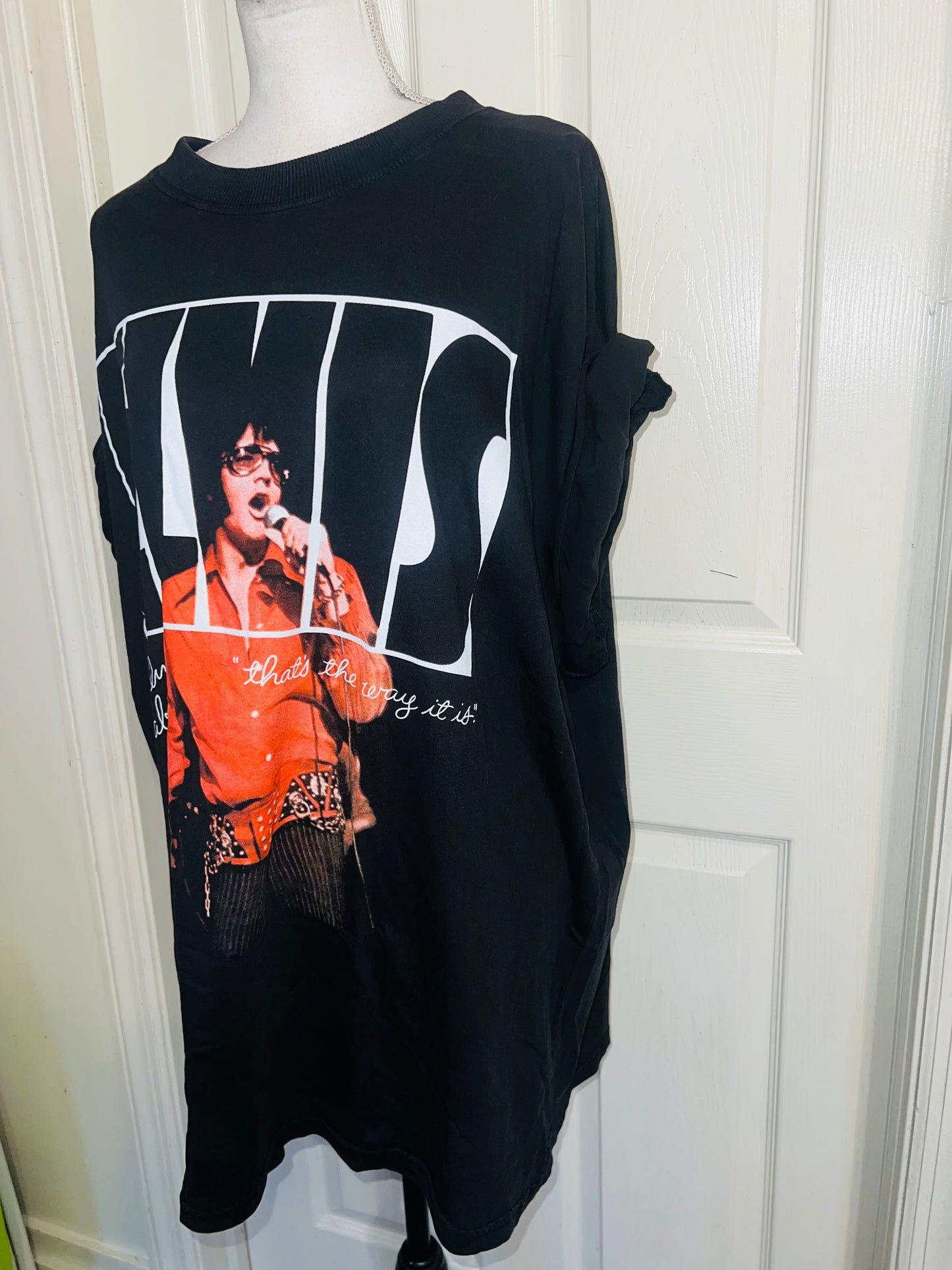 Elvis Oversized Distressed Tee