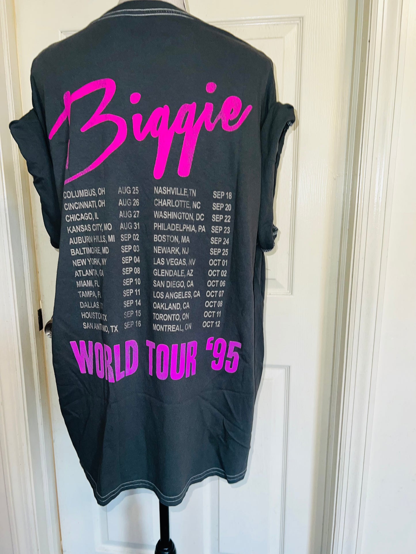 Biggie Smalls Double Sided Oversized Distressed Tee
