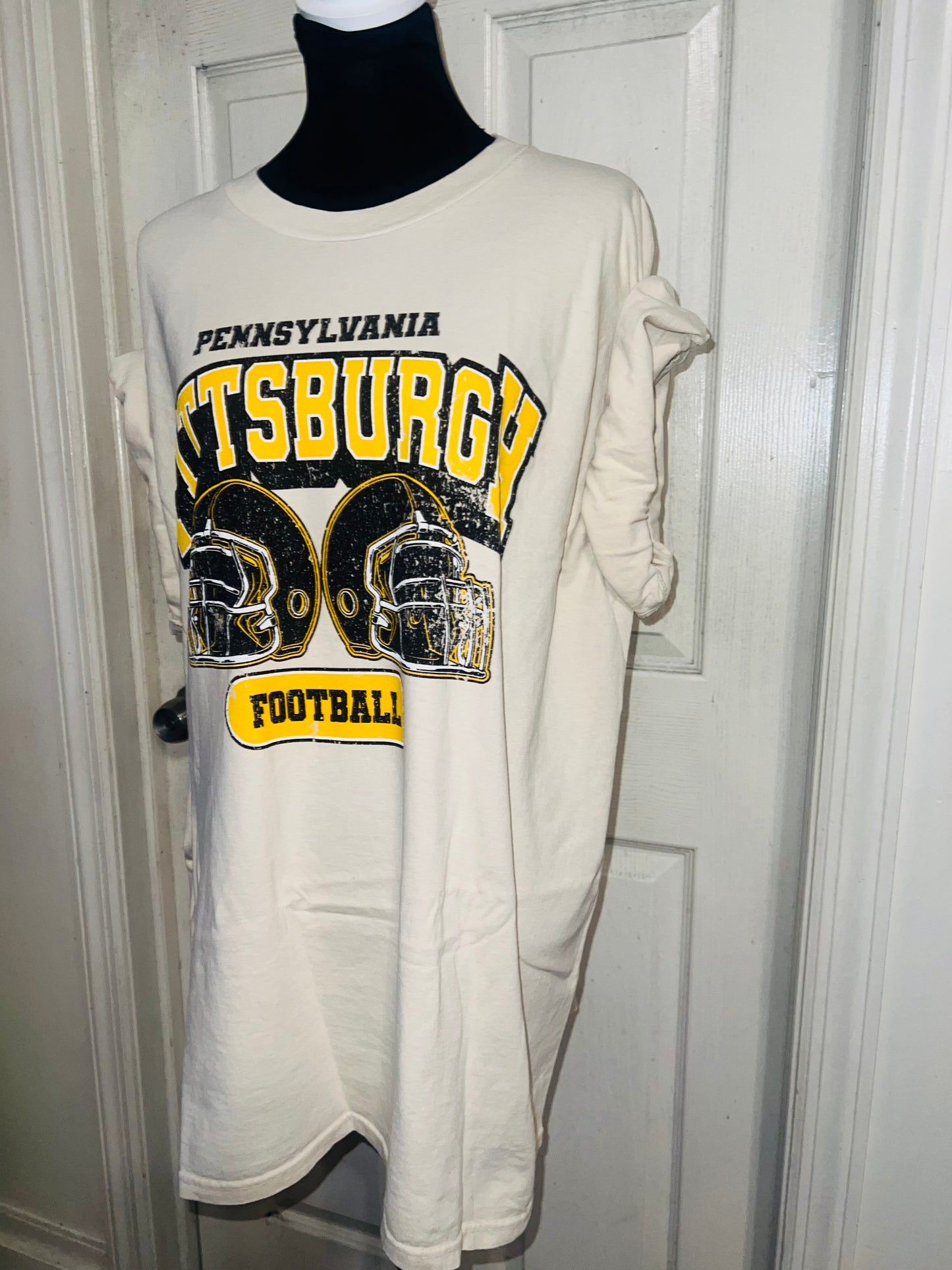 Pittsburgh Steelers Oversized Distressed Tee