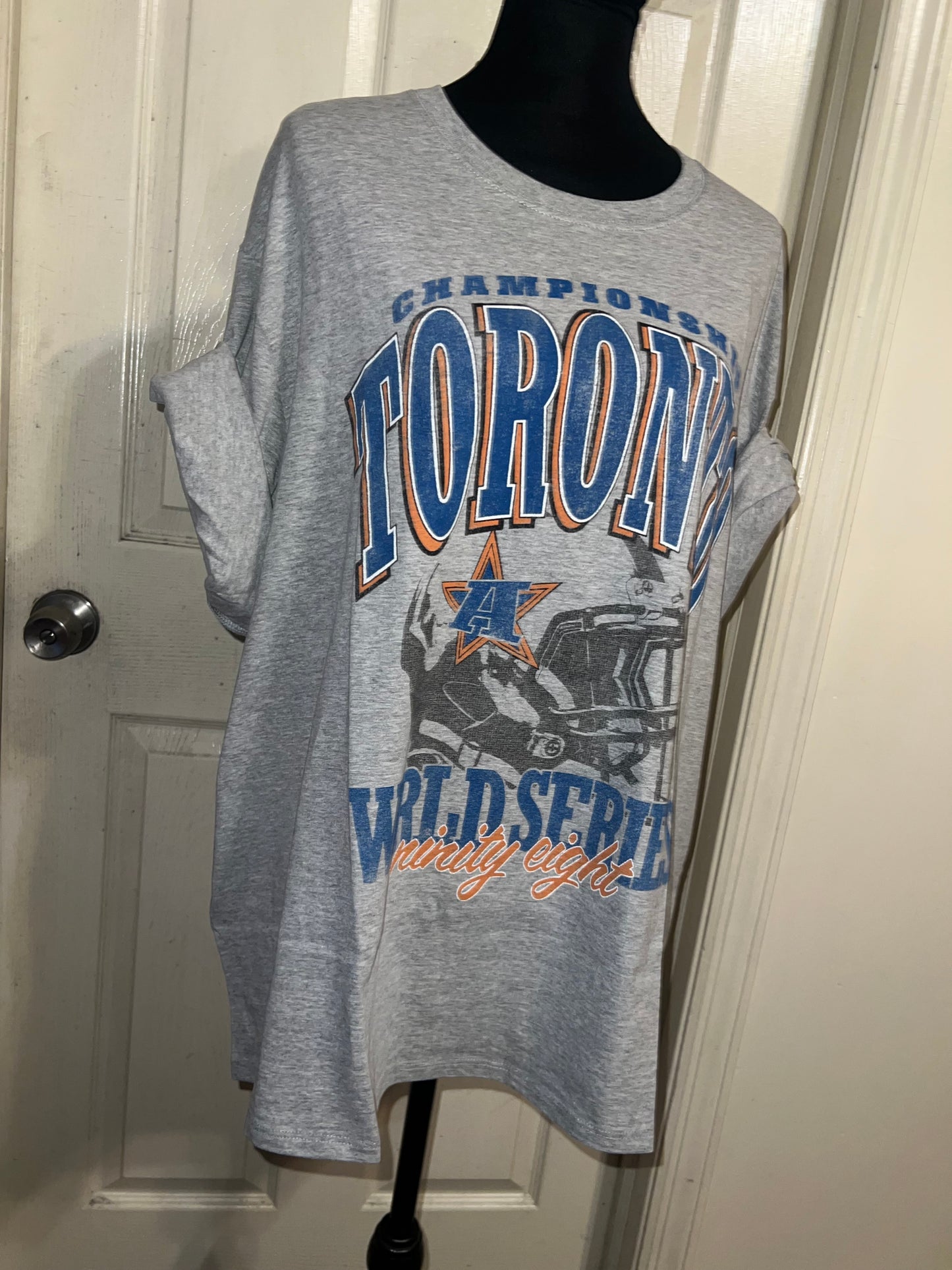 Toronto Sports Graphic Oversized Distressed Tee