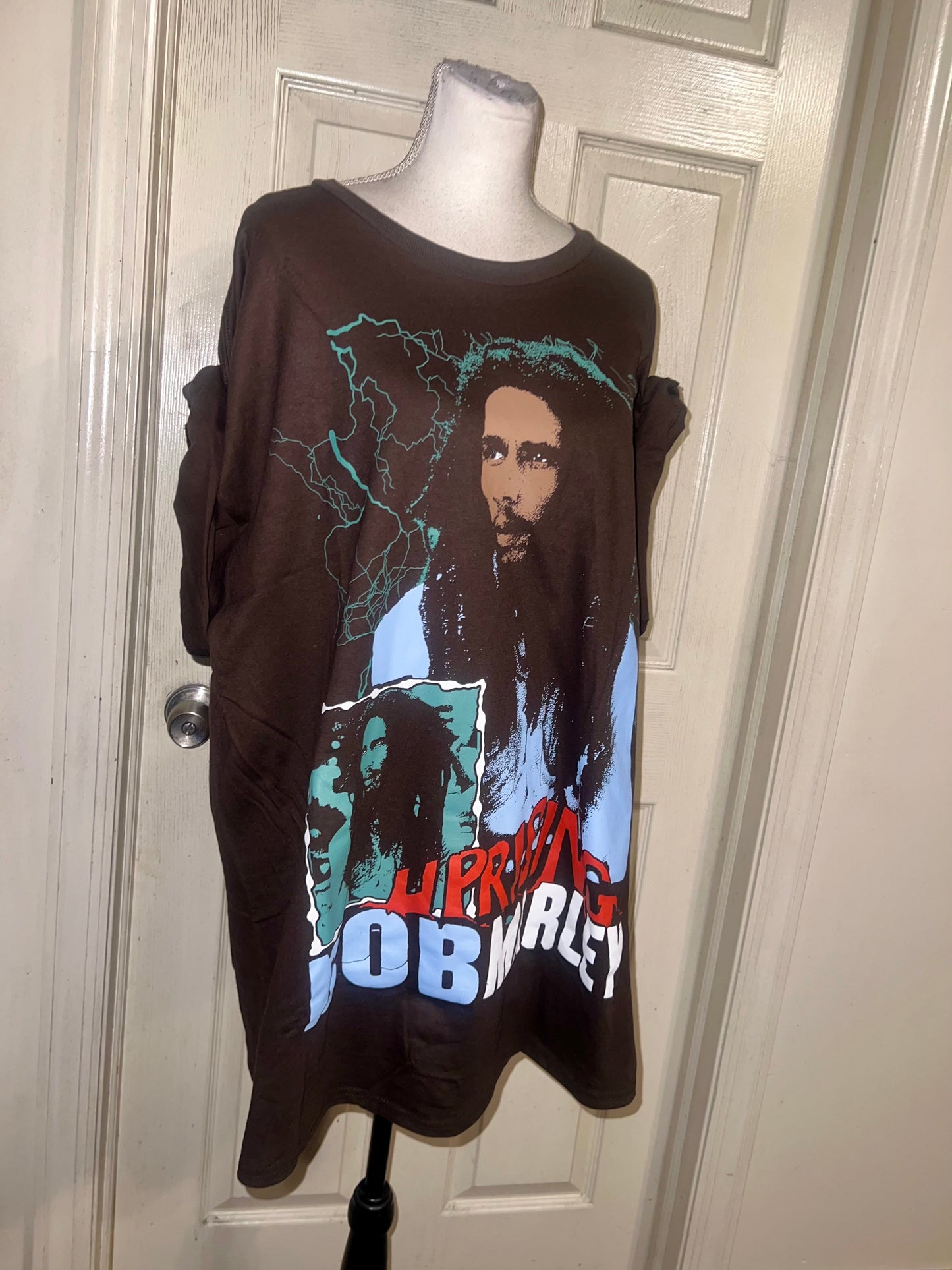 Bob Marley Oversized Distressed Tee