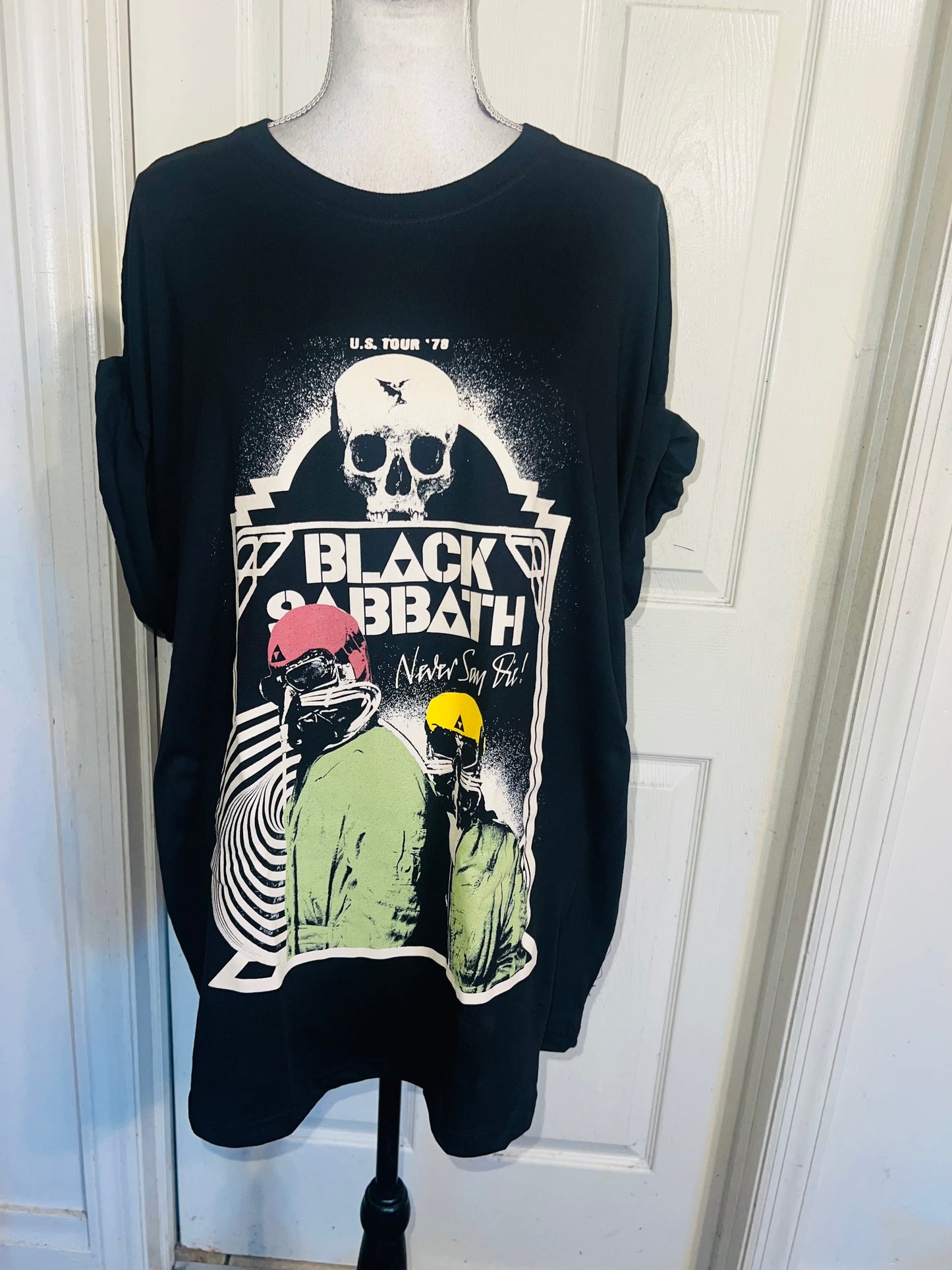 Black Sabbath Oversized Distressed Tee
