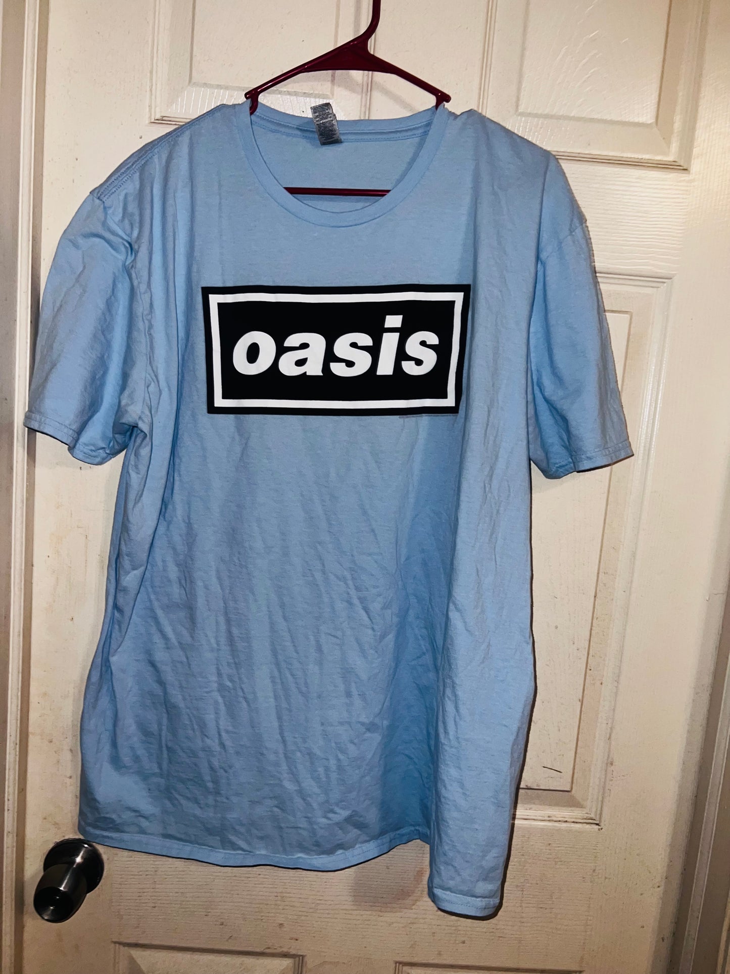 Oasis Vintage Oversized Distressed Tee