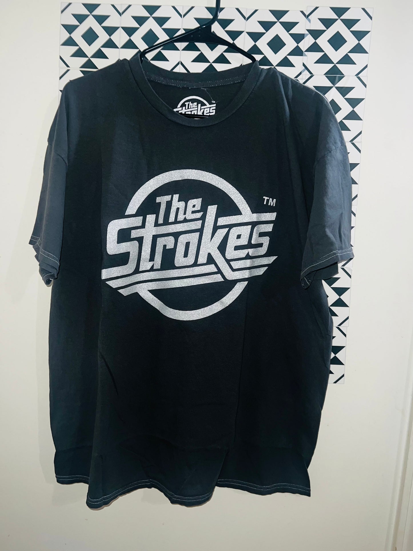 The Strokes Oversized Distressed Tee