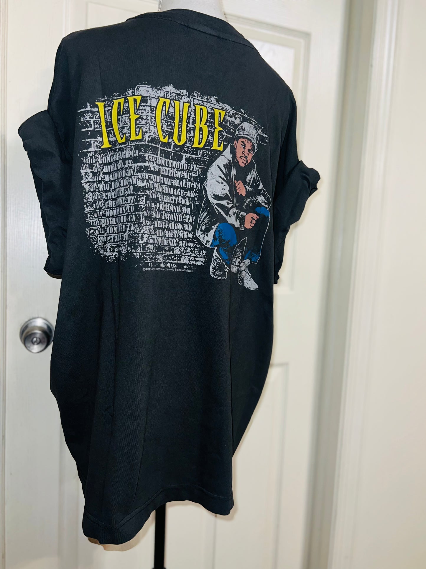 Ice Cube Double Sided Oversized Distressed Tee