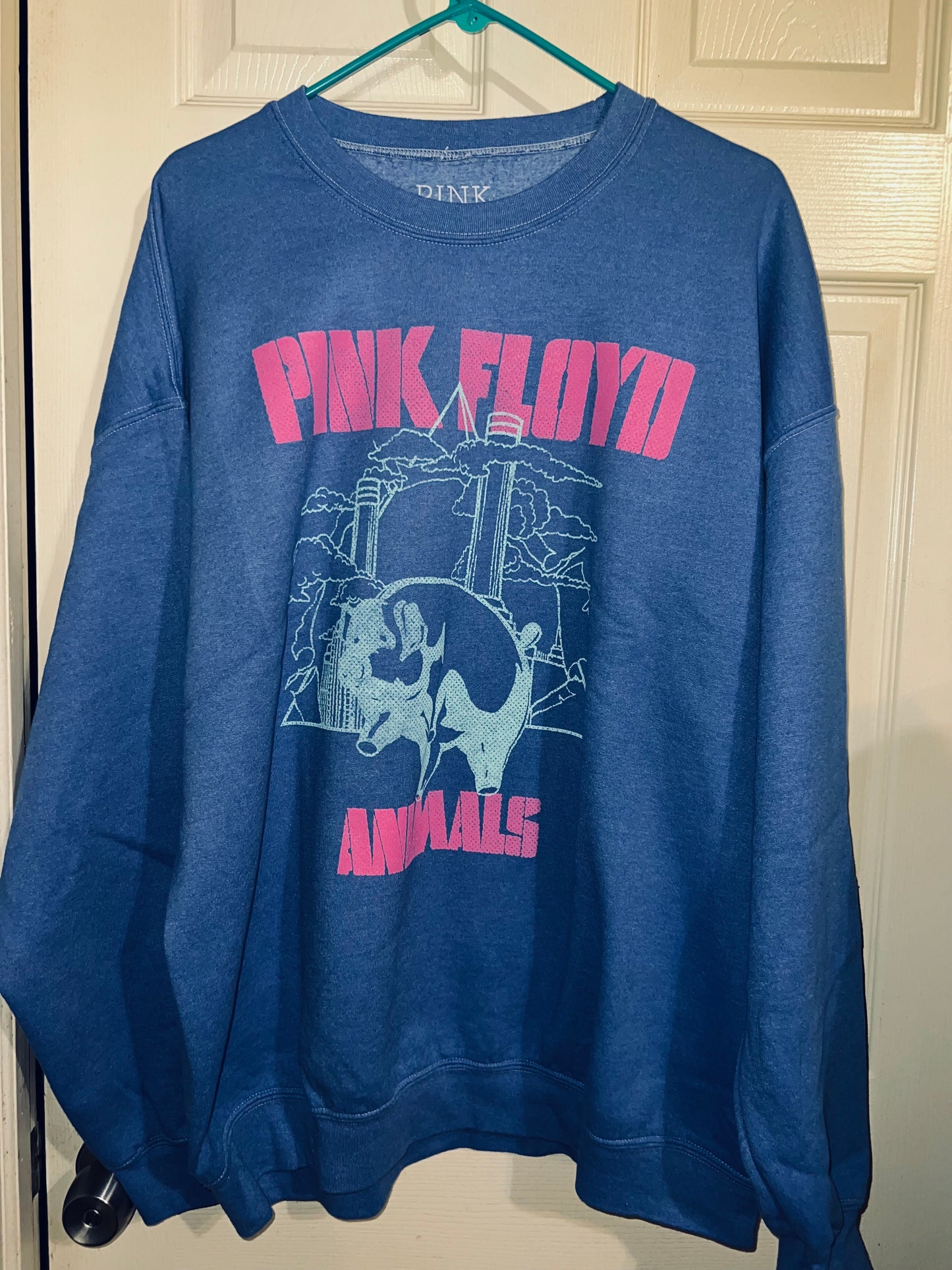 Pink Floyd Animals Oversized Distressed Sweatshirt