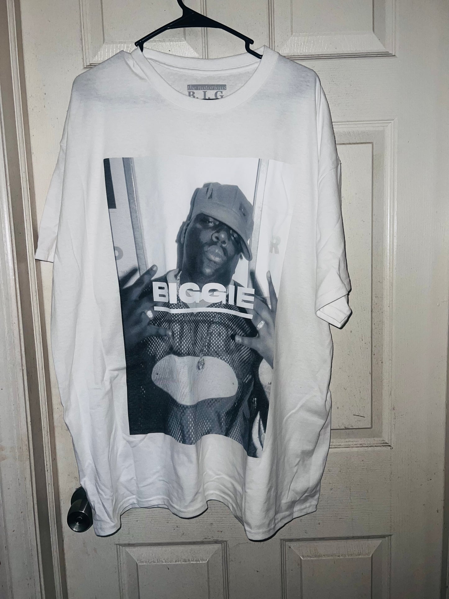 Biggie Smalls Oversized Distressed Tee