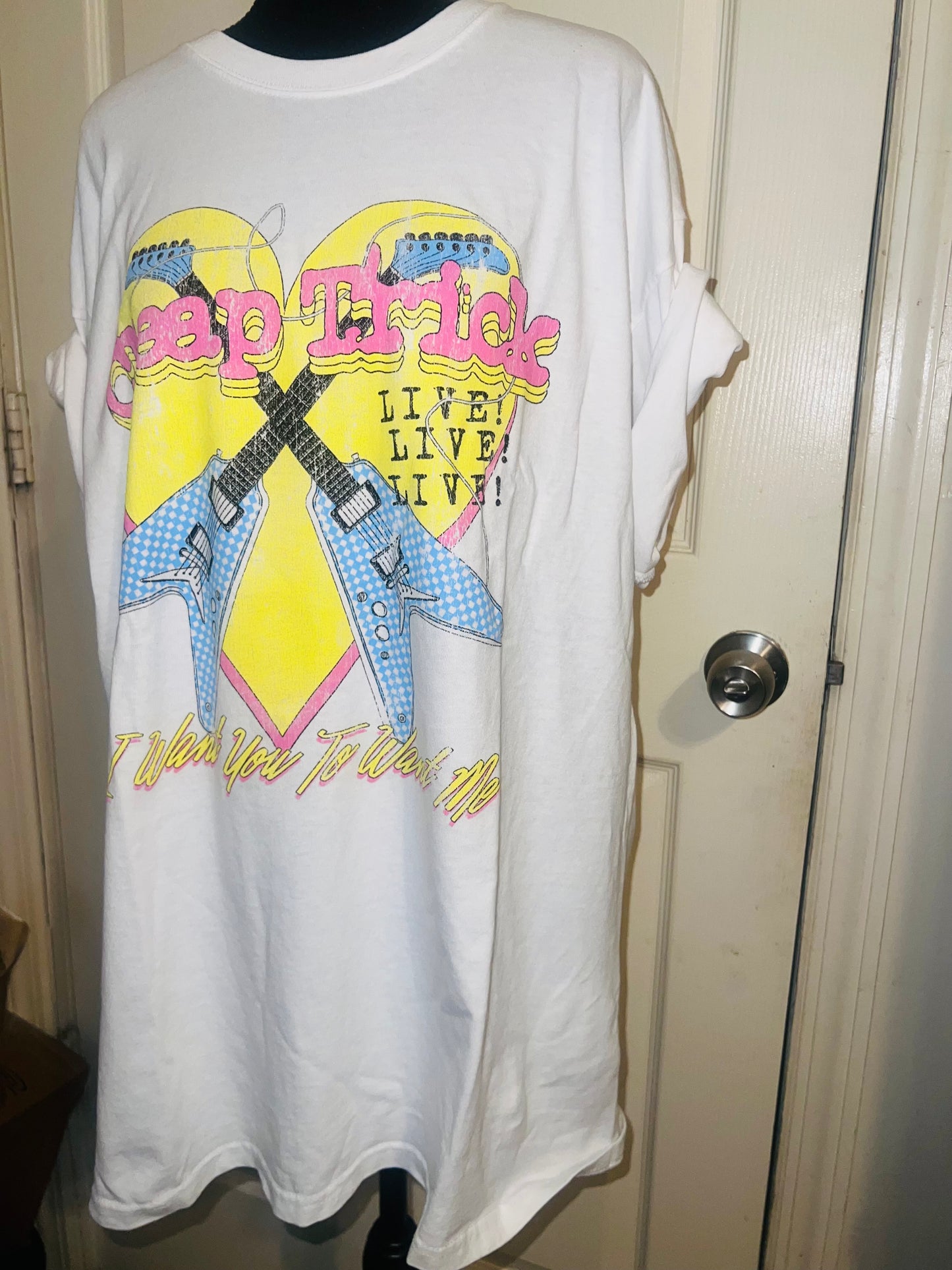 Cheap Trick Double Sided Oversized Tee