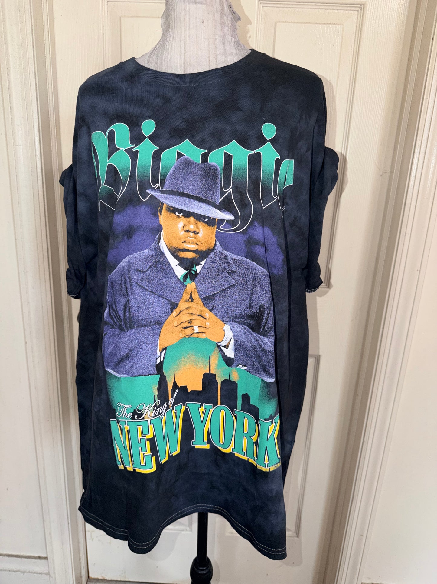 Biggie Smalls Oversized Distressed Tee