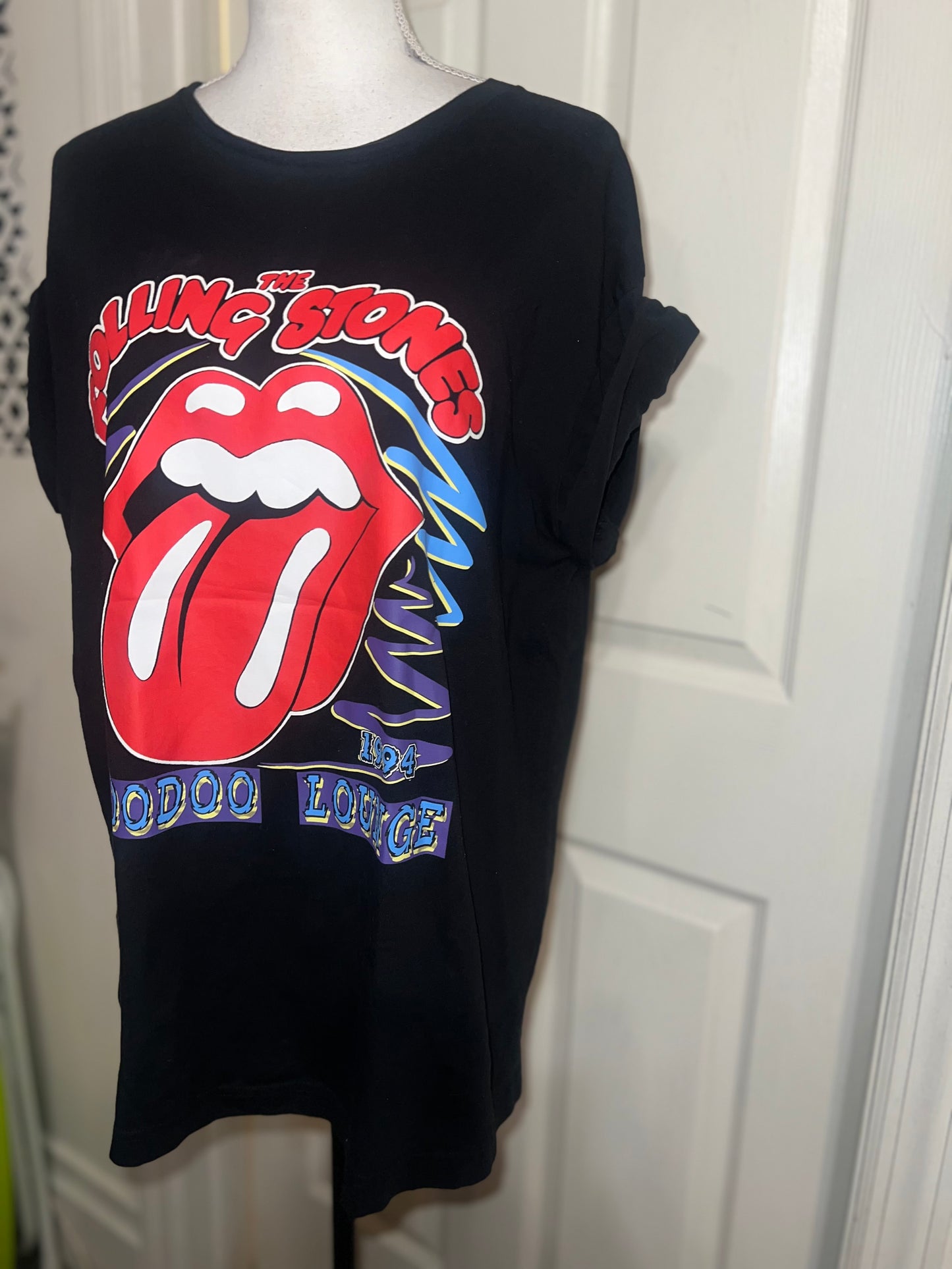 The Rolling Stones Double Sided Oversized Distressed Tee