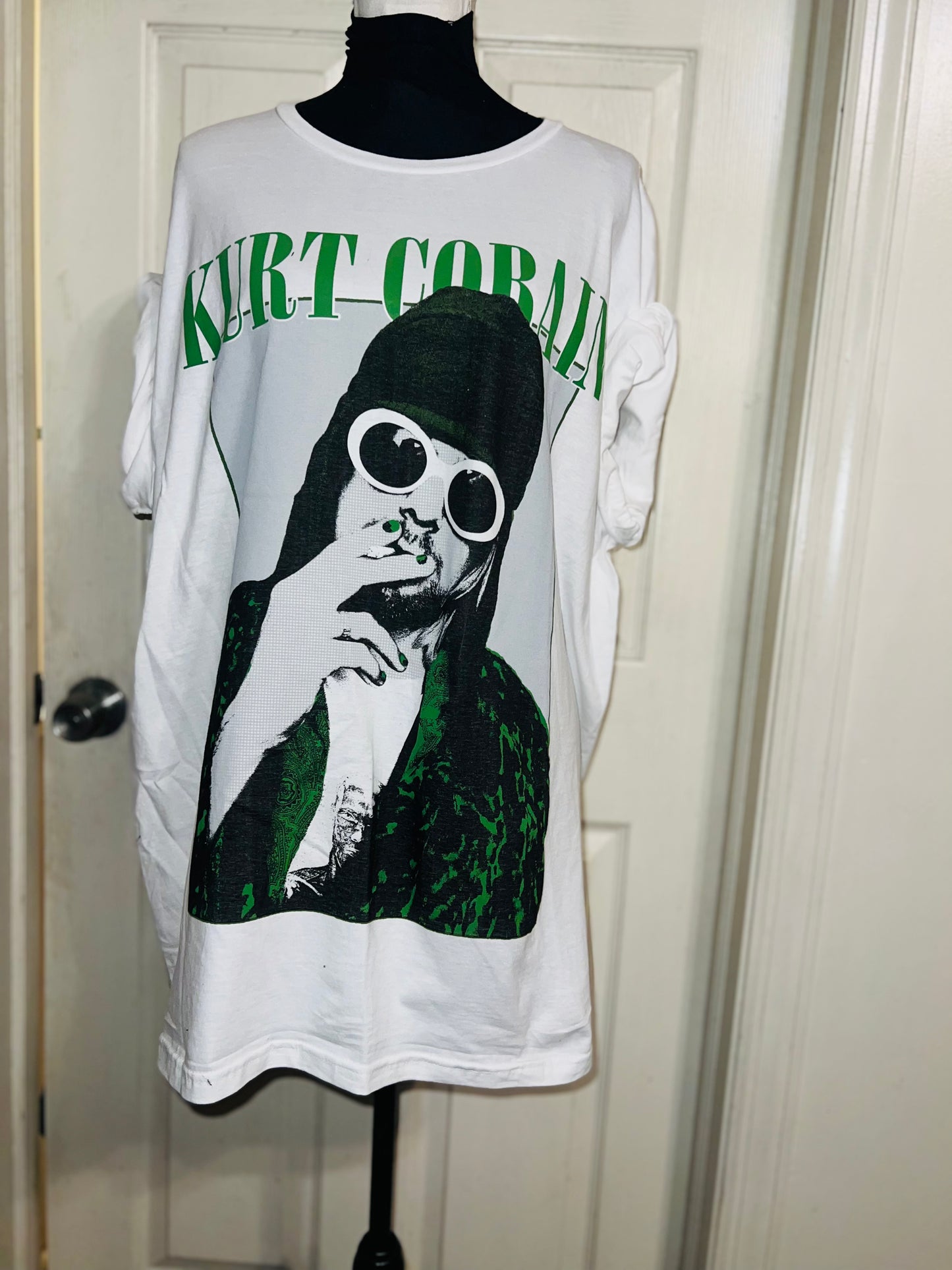Kurt Cobain Oversized Distressed Tee
