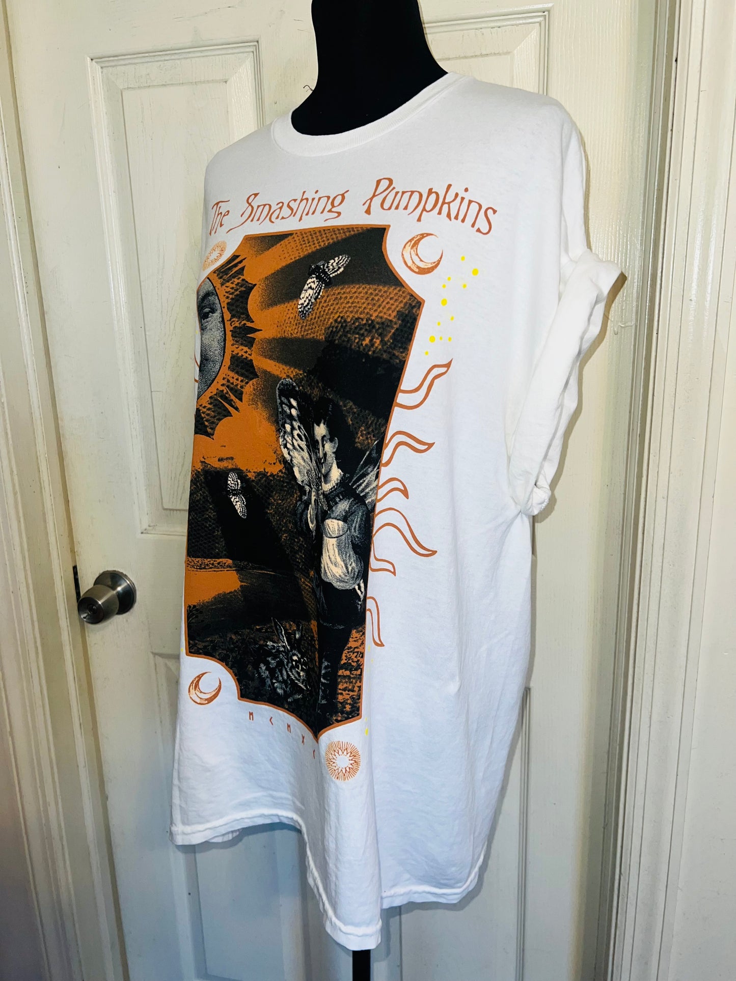 The Smashing Pumpkins Double Sided Oversized Distressed Tee