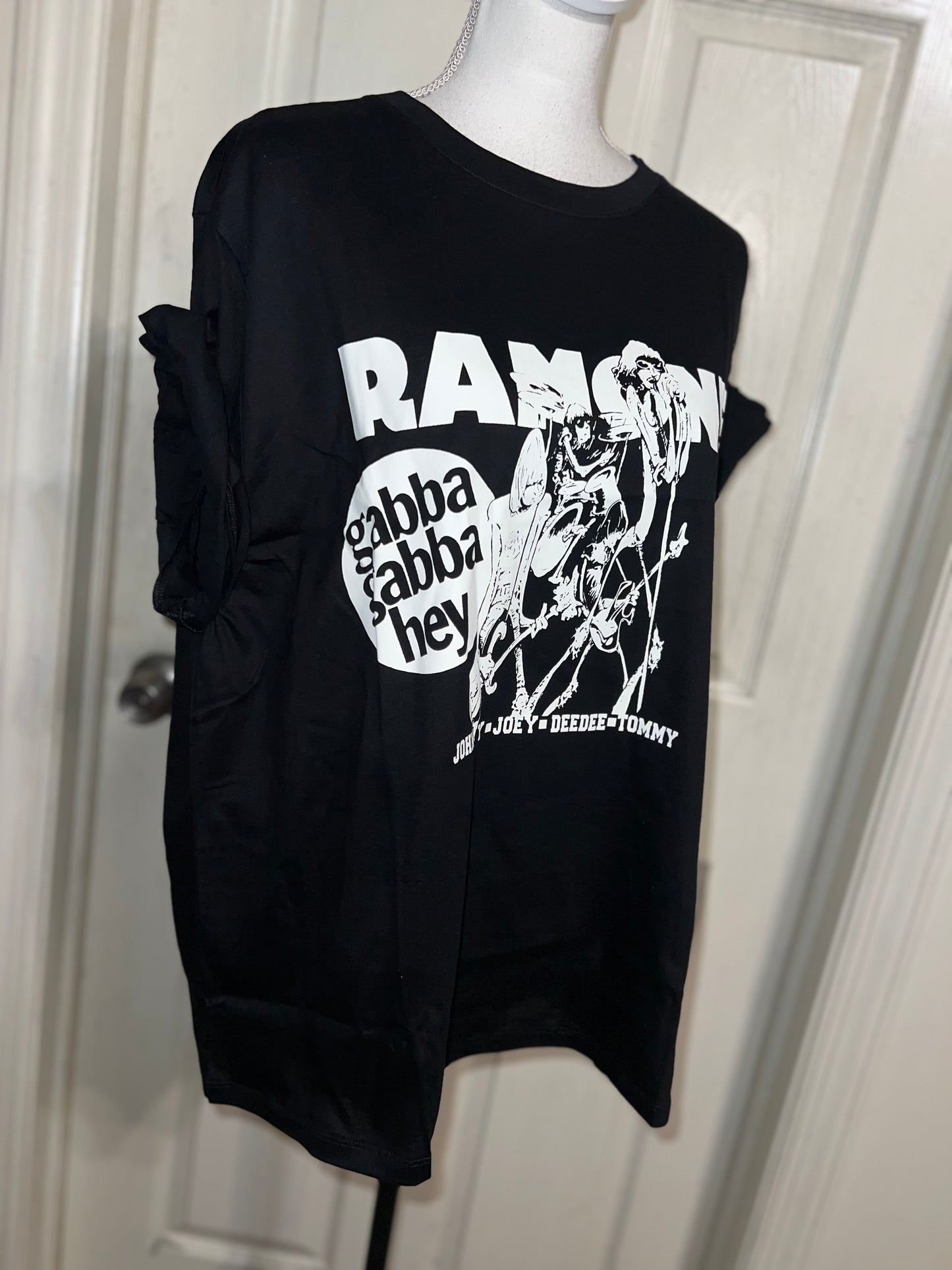 Ramones Oversized Distressed Tee
