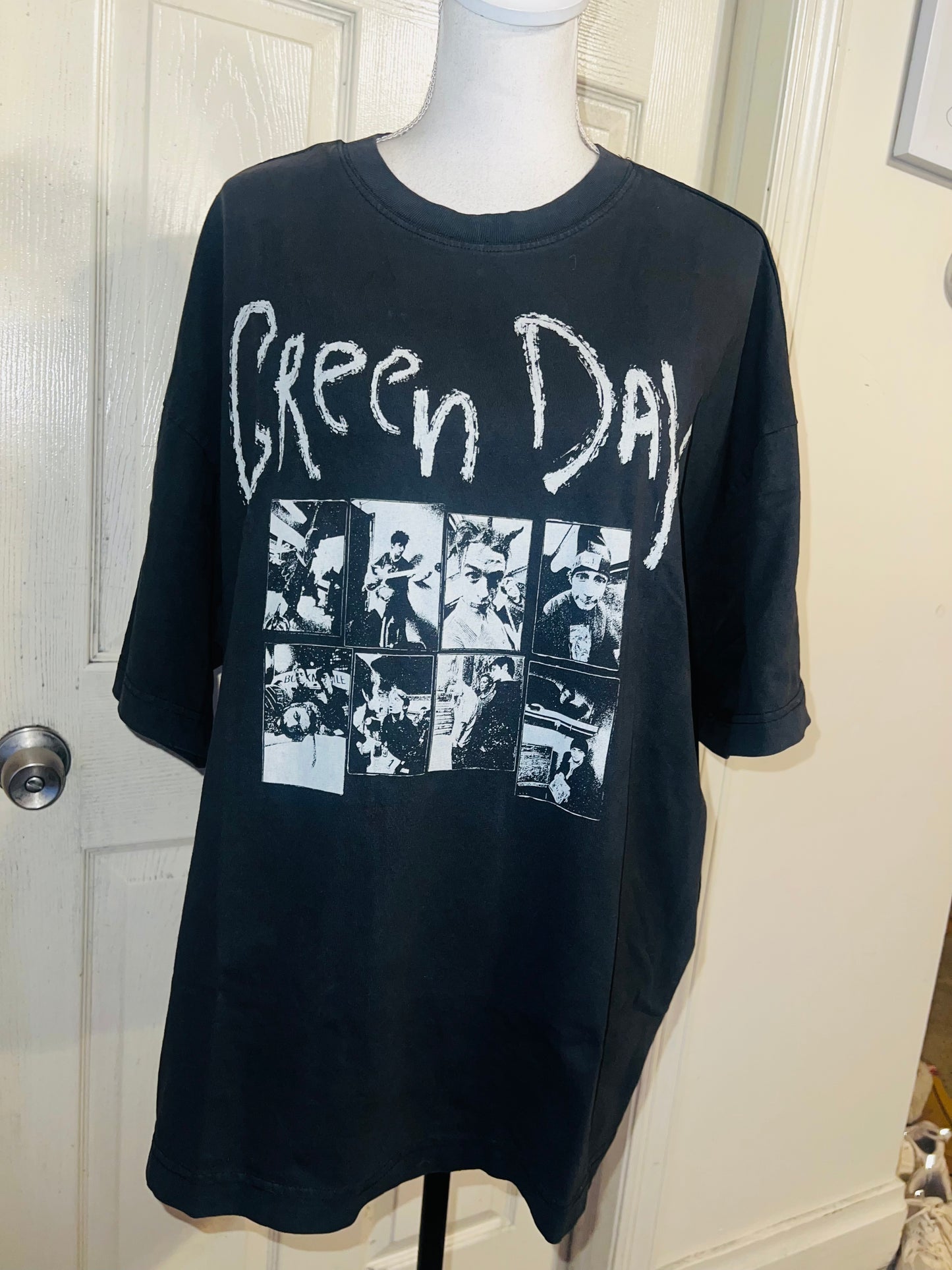 Green Day Oversized Distressed Tee