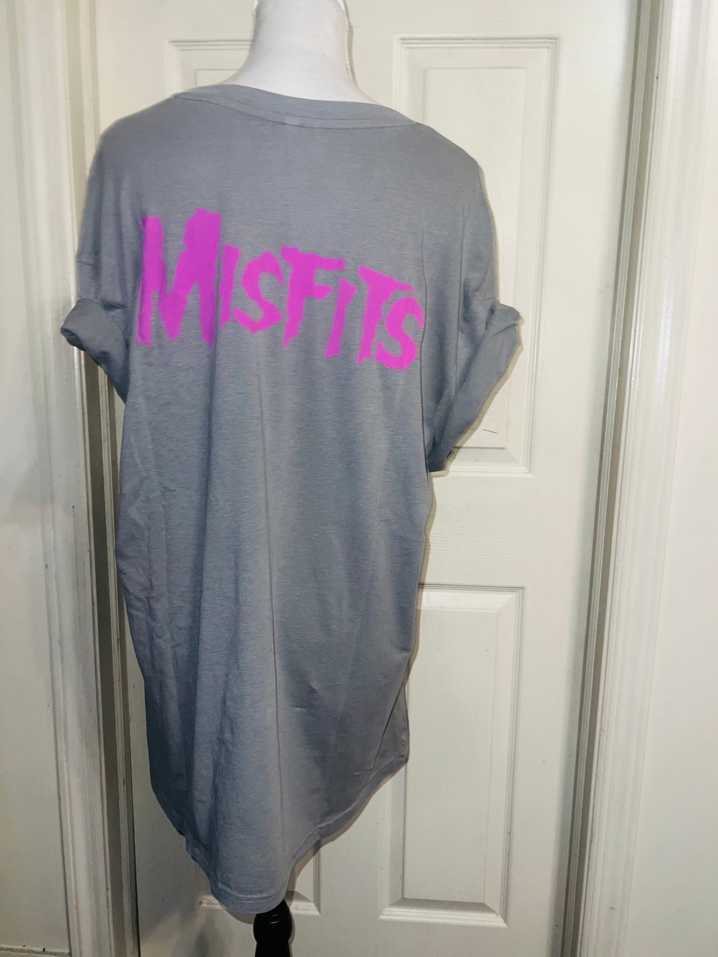 Misfits Double Sided Oversized Distressed Tee