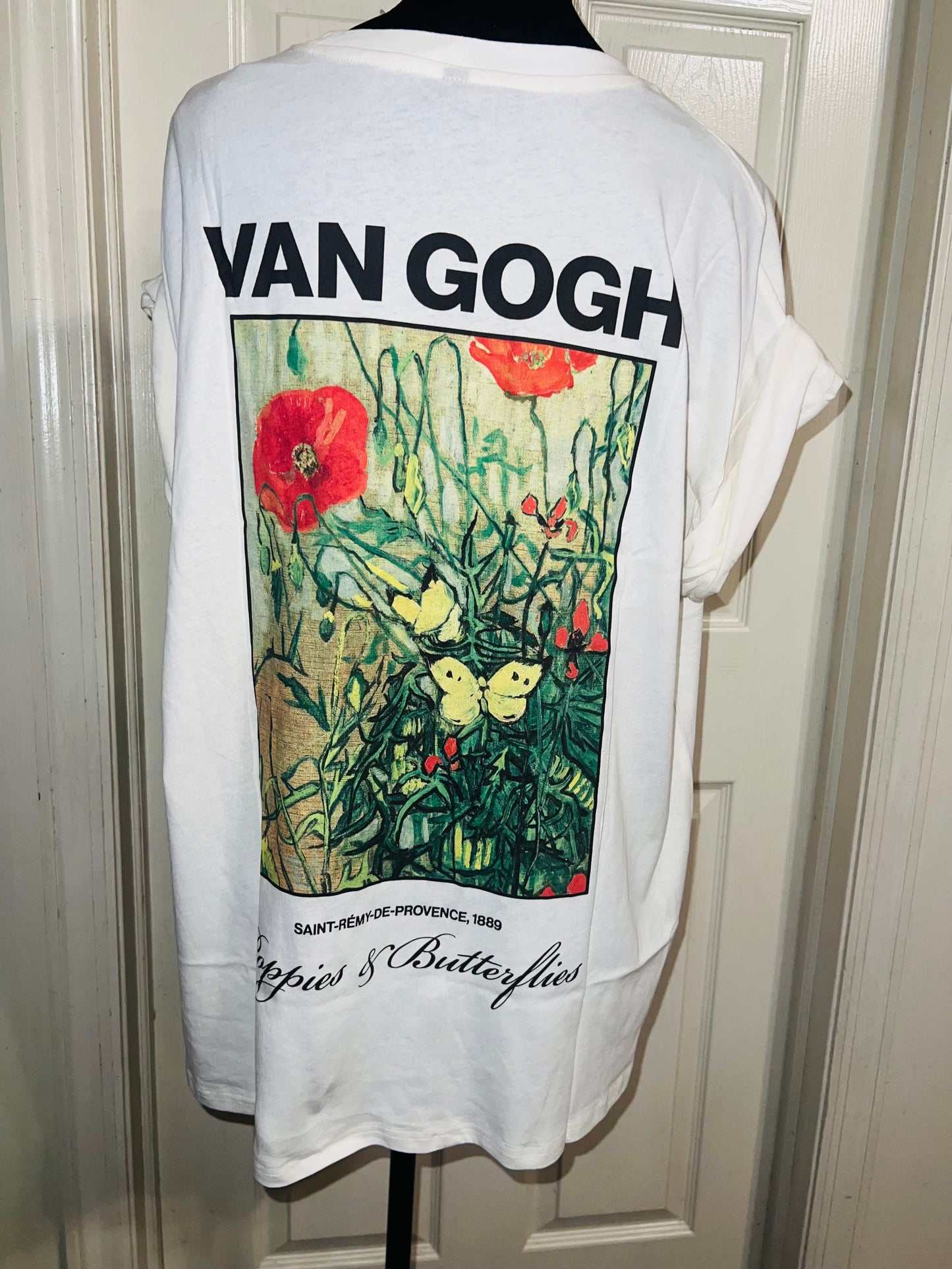 Vincent Van Gogh Double Sided Oversized Distressed Tee