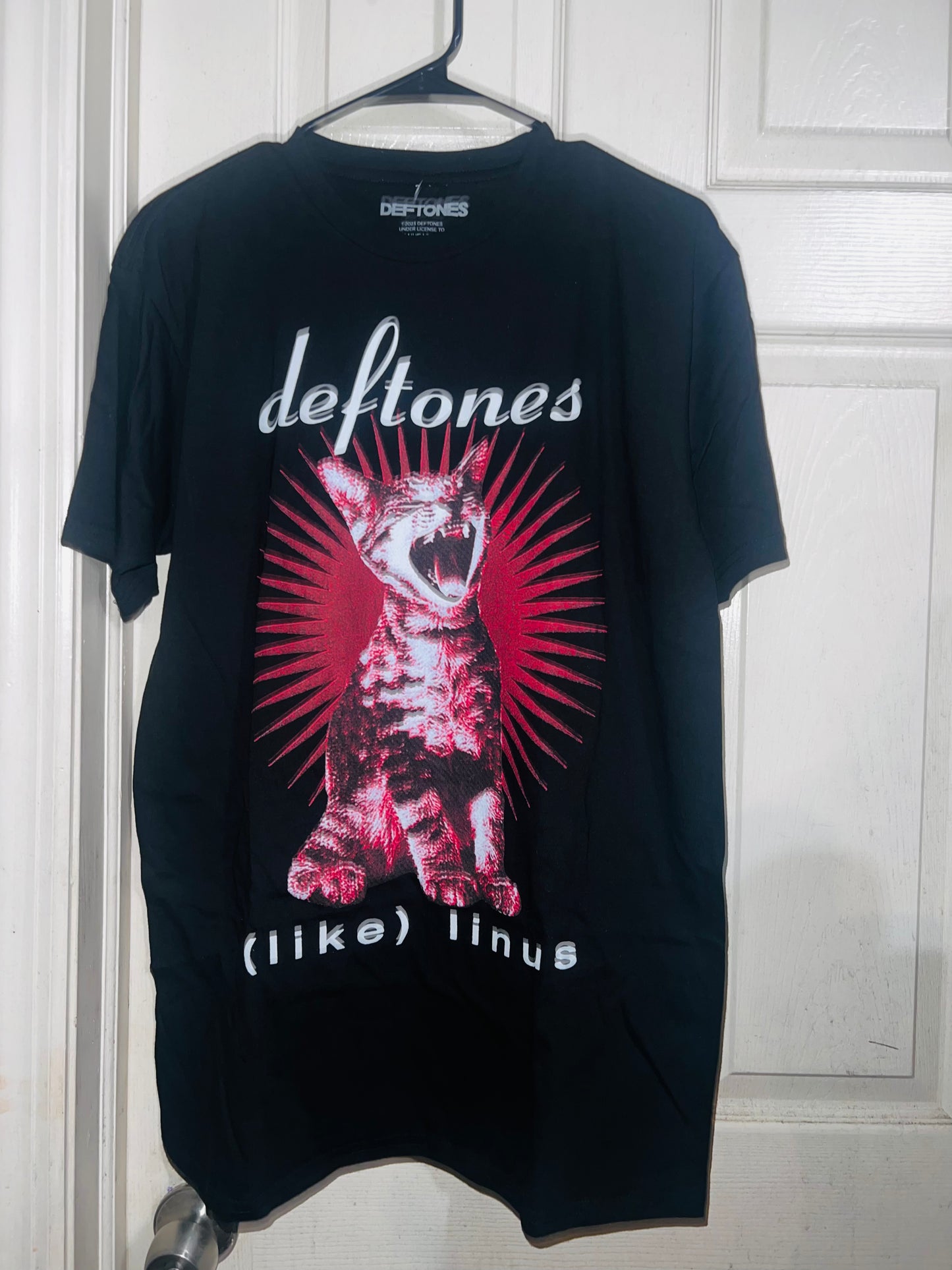 Deftones Like Linus Oversized Distressed Tee