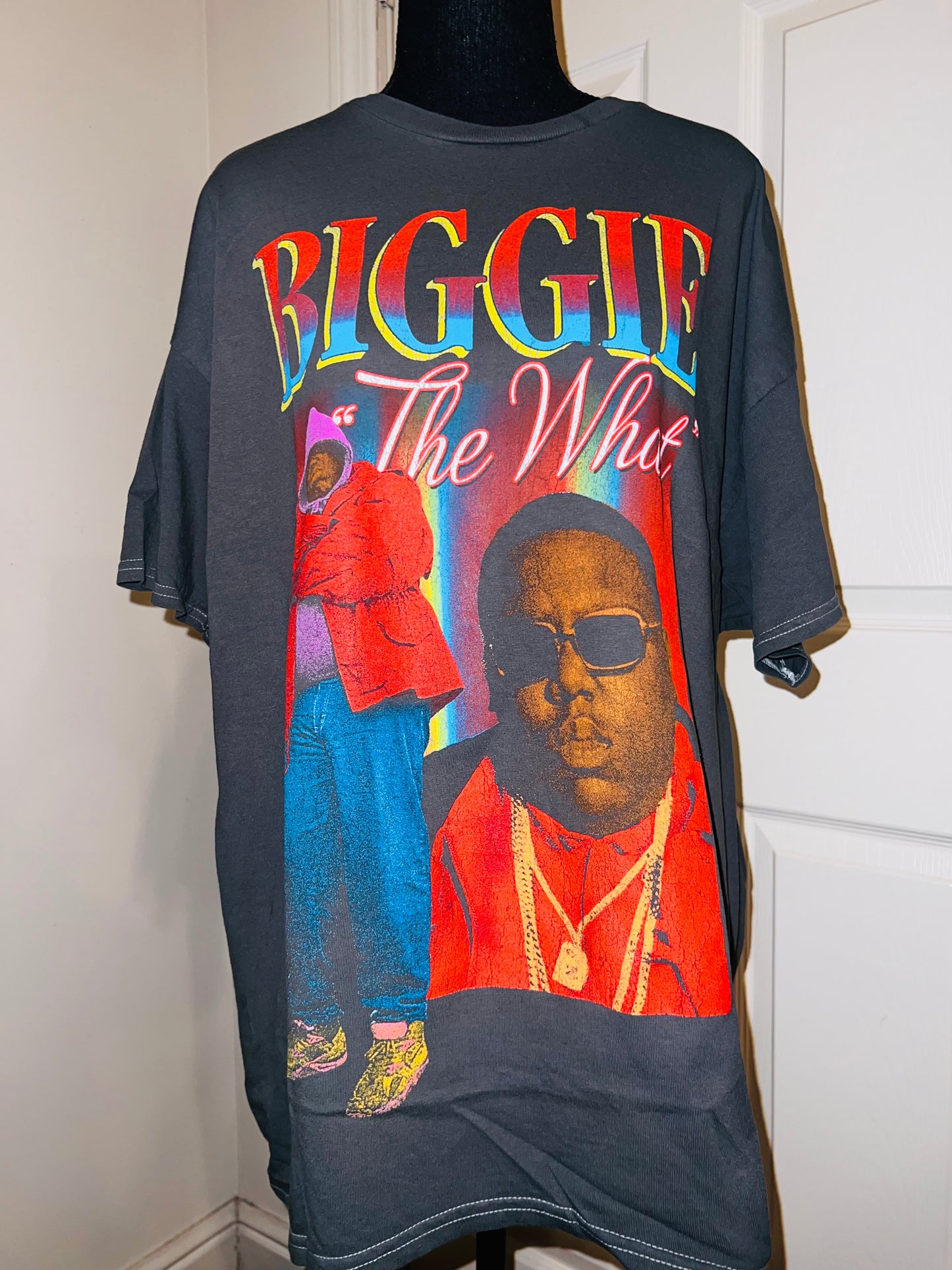 Biggie Smalls Oversized Distressed Tee