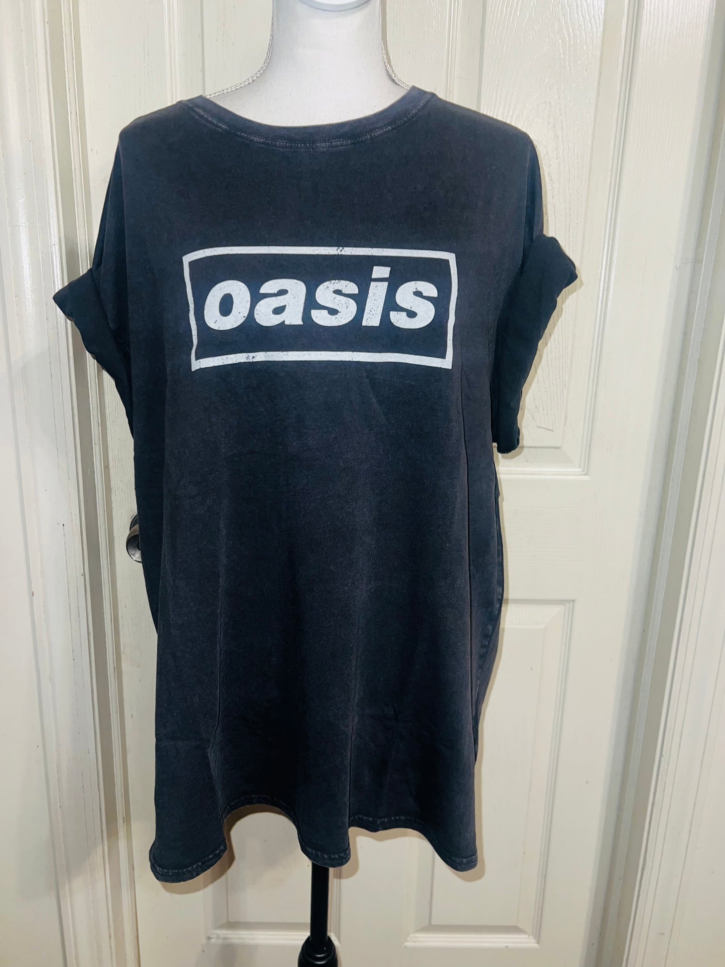 Oasis Double Sided Oversized Distressed Tee