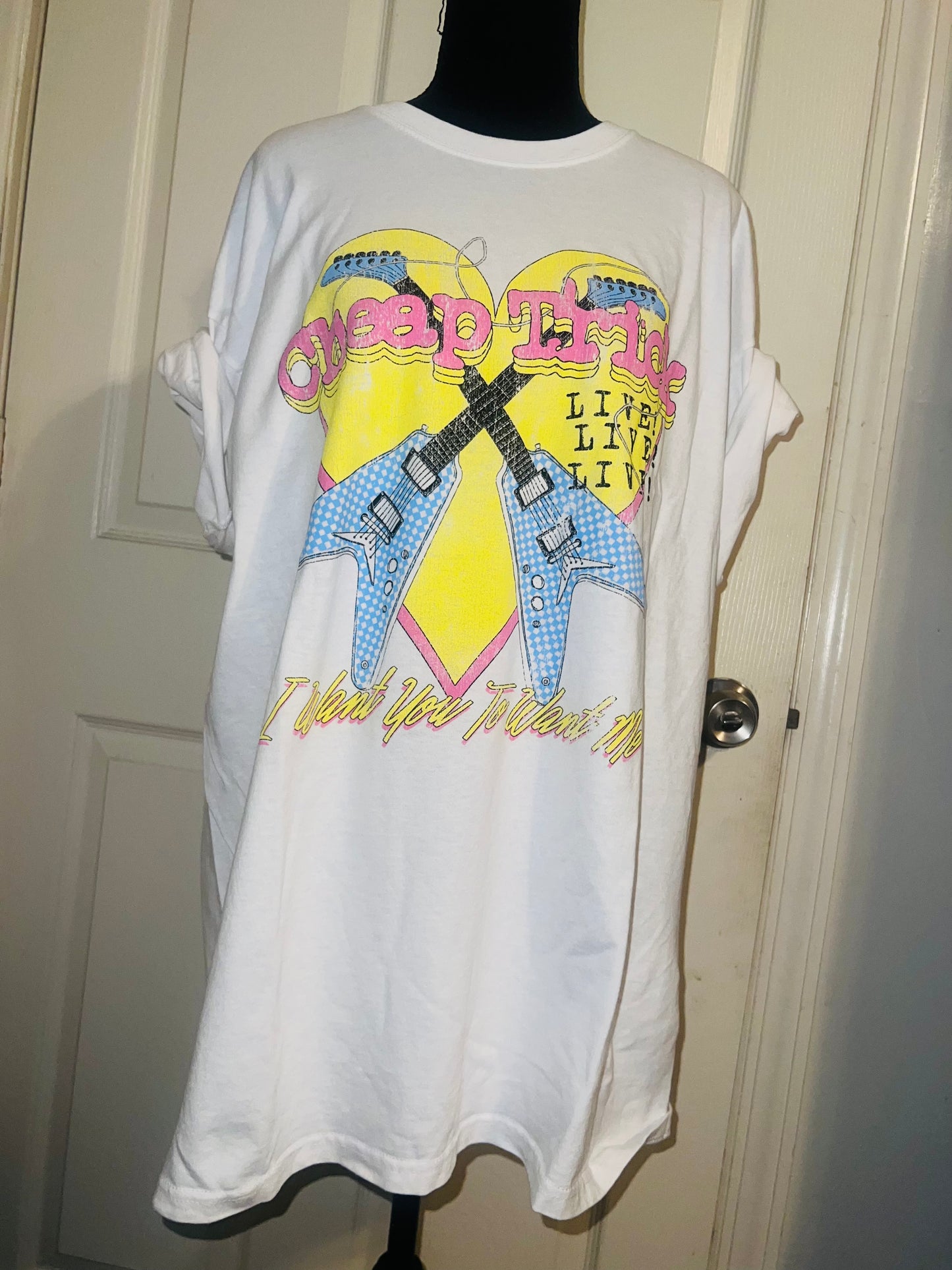 Cheap Trick Double Sided Oversized Tee