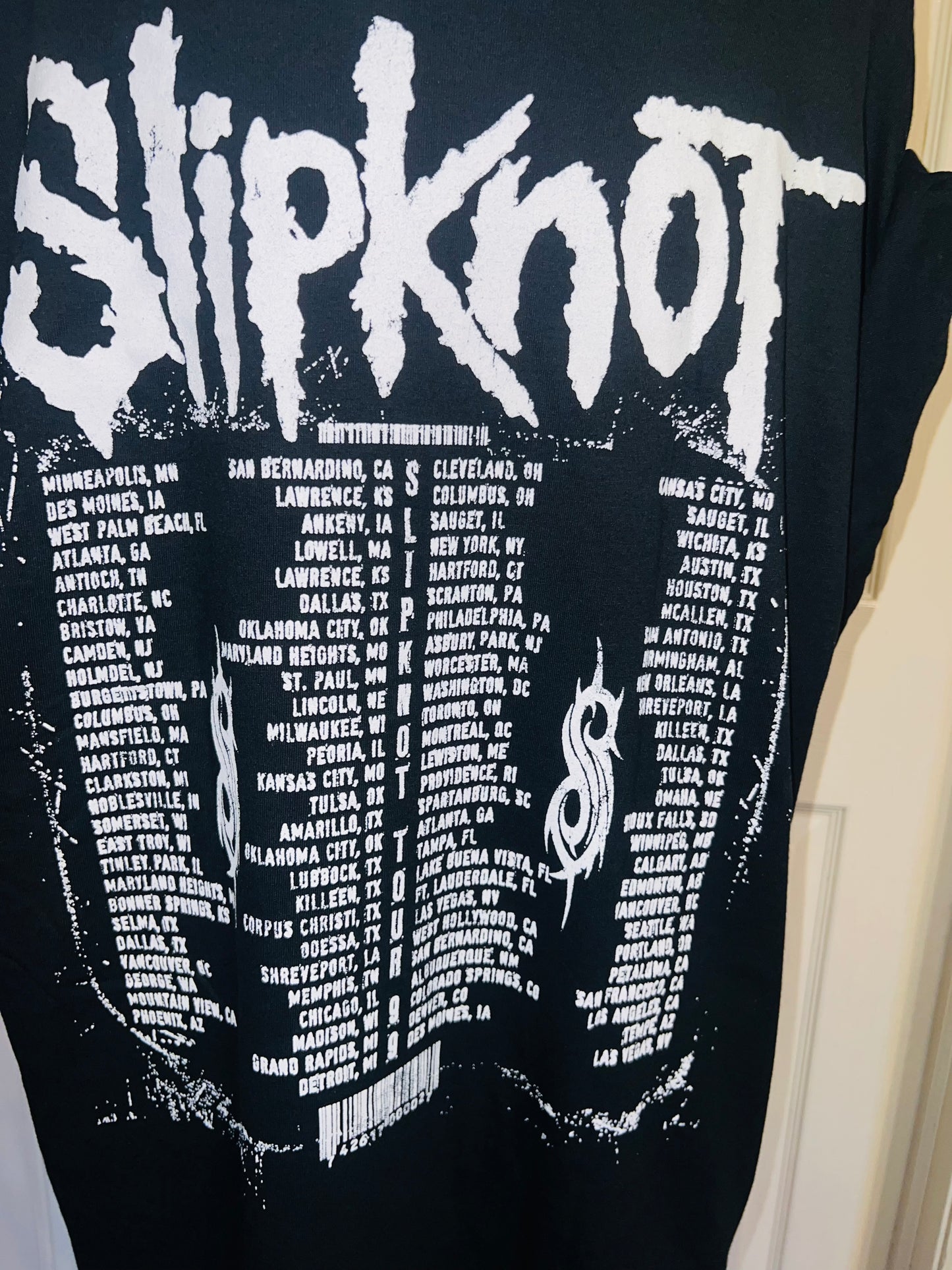 Slipknot Double Sided Oversized Distressed Tee