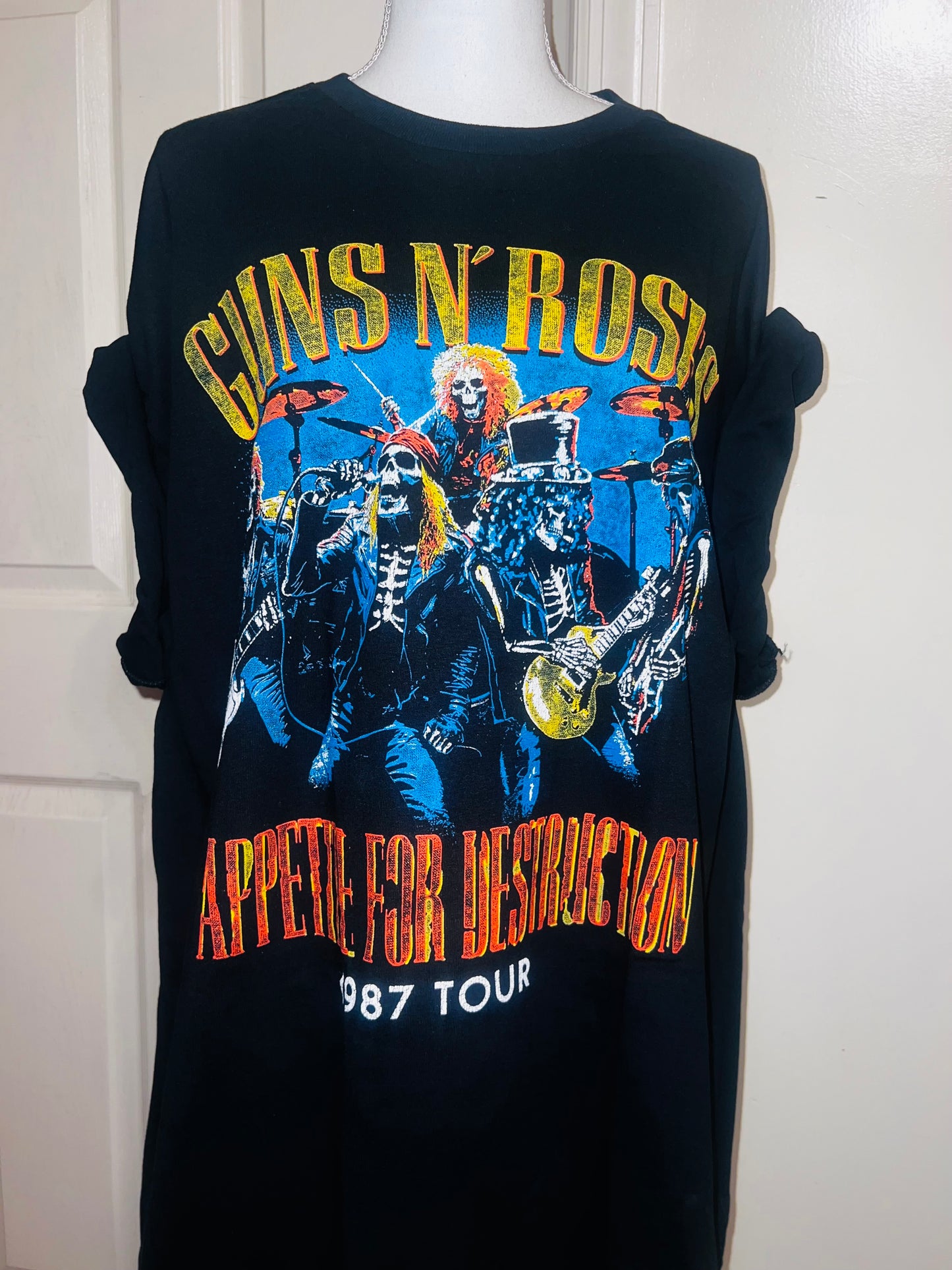 Guns N’ Roses Double Sided Oversized Distressed Tee