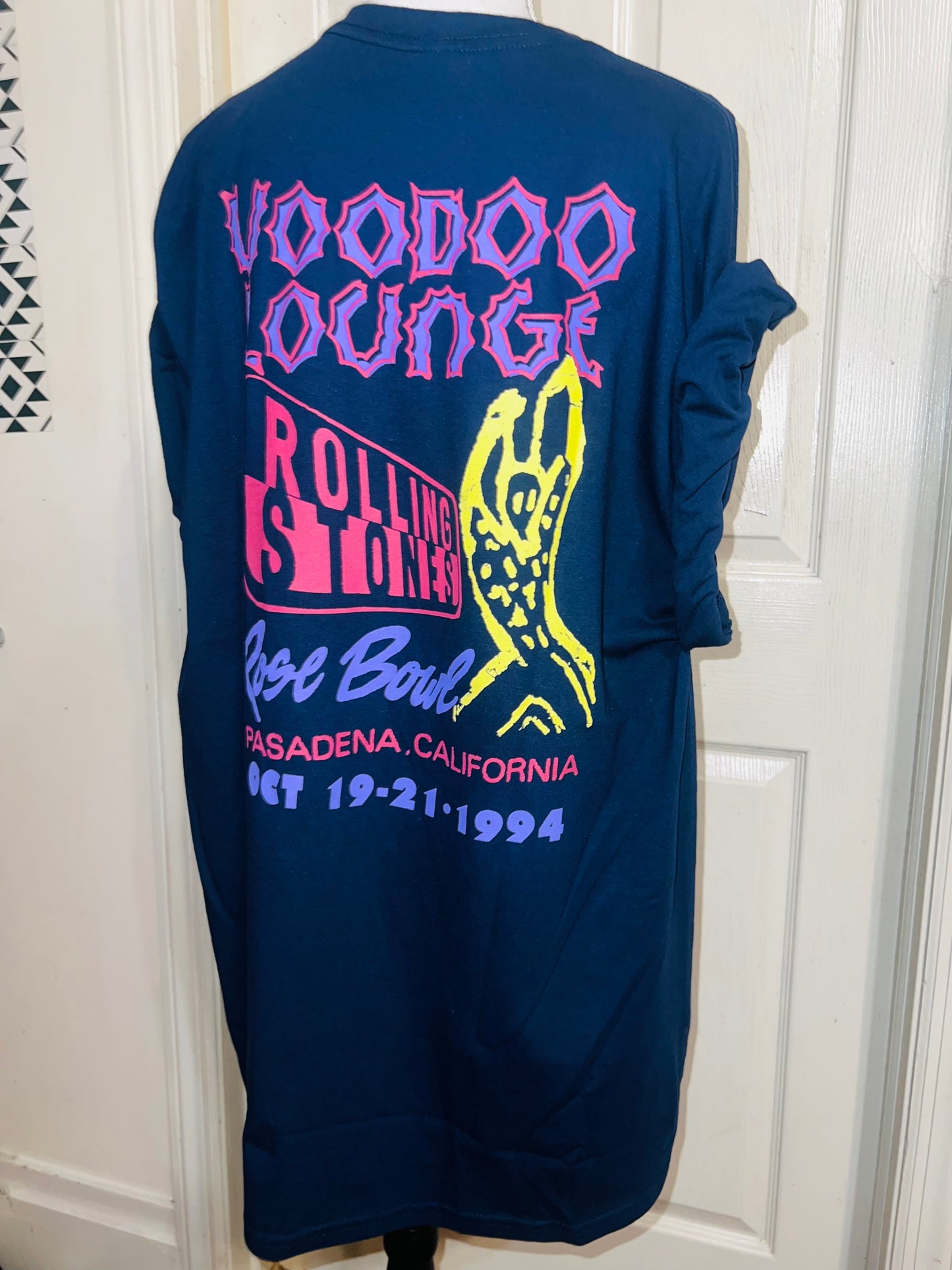 The Rolling Stones Double Sided Oversized Distressed Tee