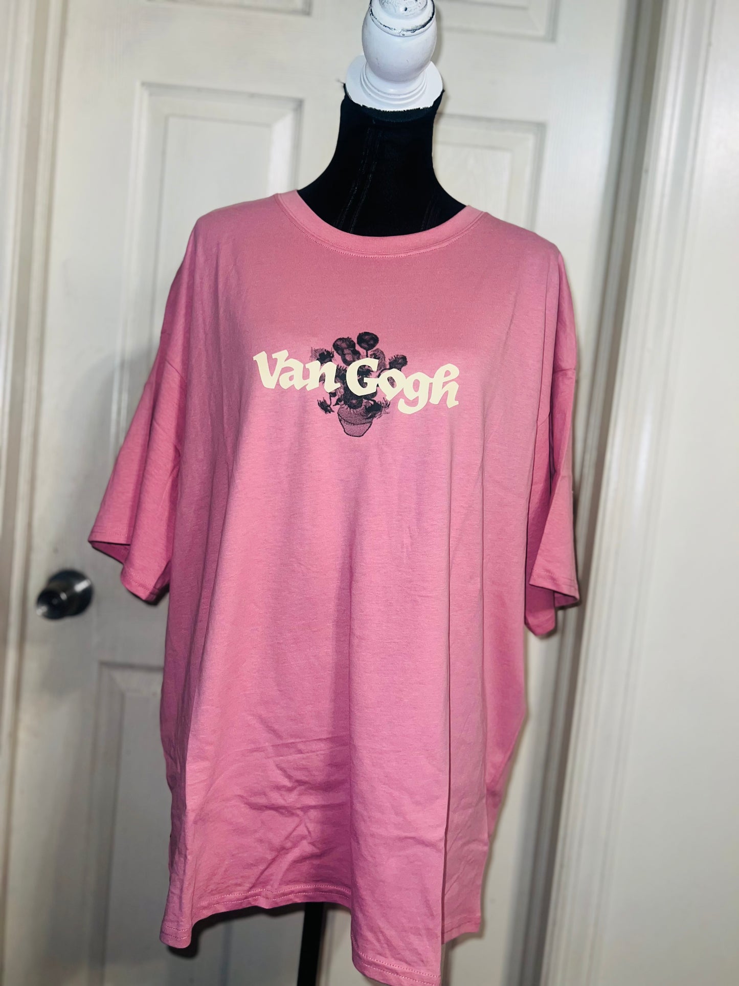 Vincent Van Gogh Double Sided Oversized Distressed Tee
