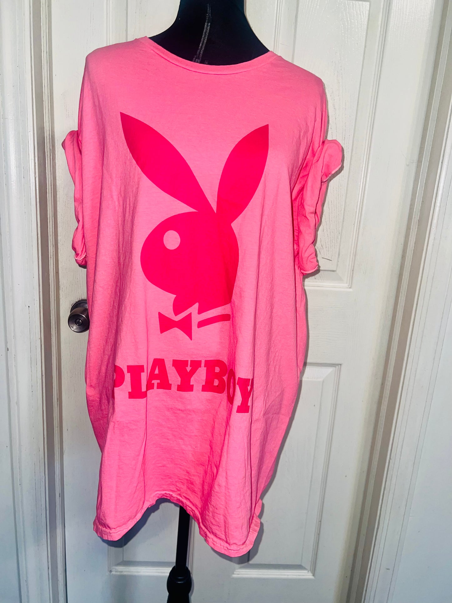 Playboy Oversized Distressed Tee