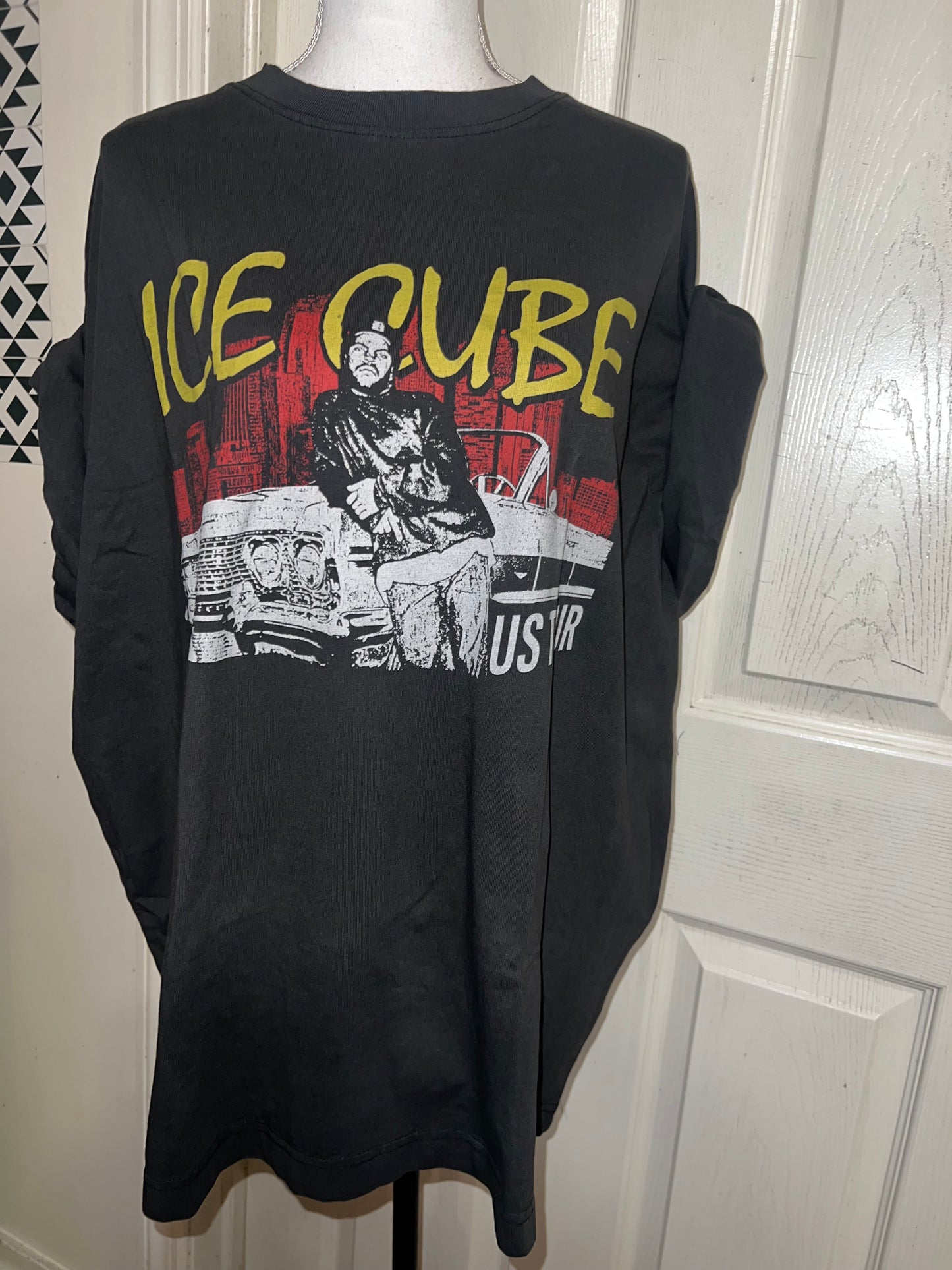 Ice Cube Double Sided Oversized Distressed Tee
