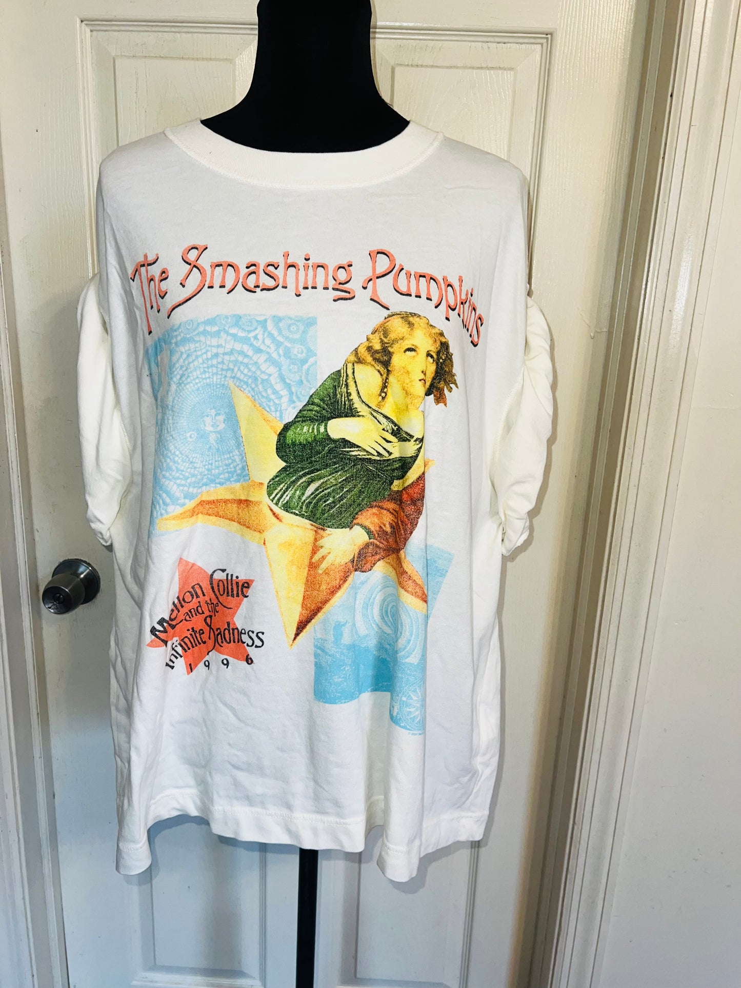 The Smashing Pumpkins Double Sided Oversized Distressed Tee