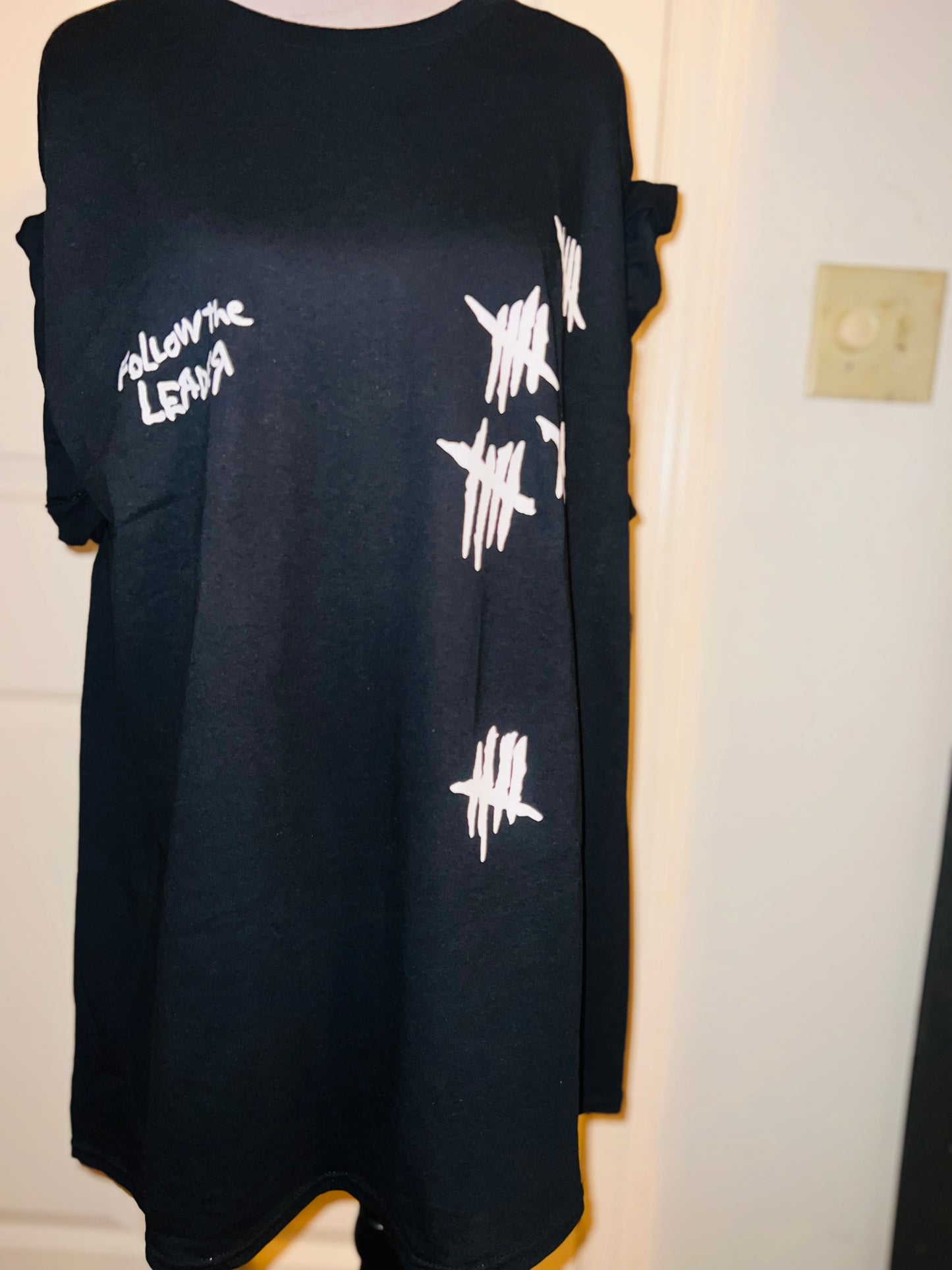 Korn Double Sided Oversized Distressed Tee