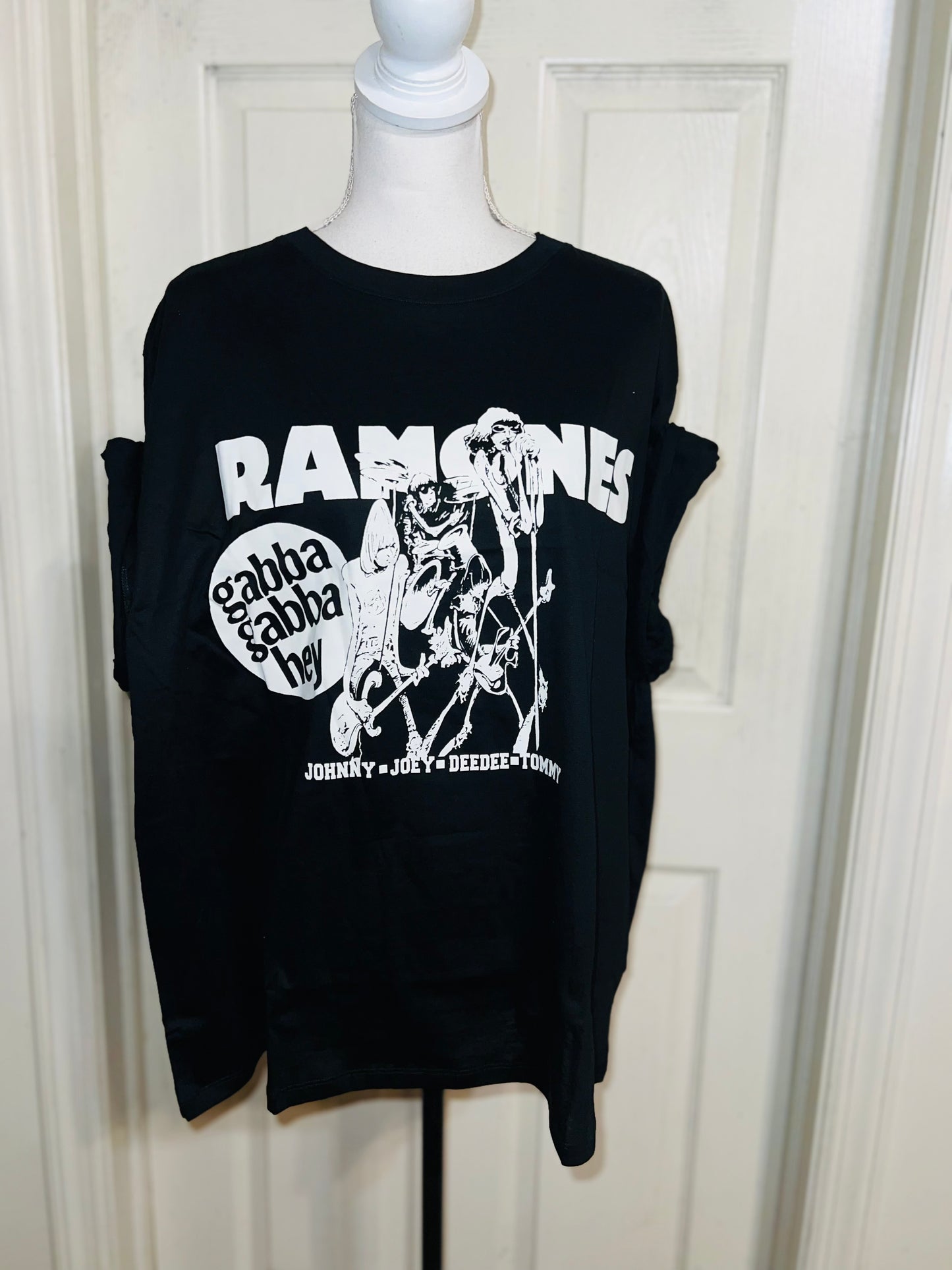 Ramones Oversized Distressed Tee