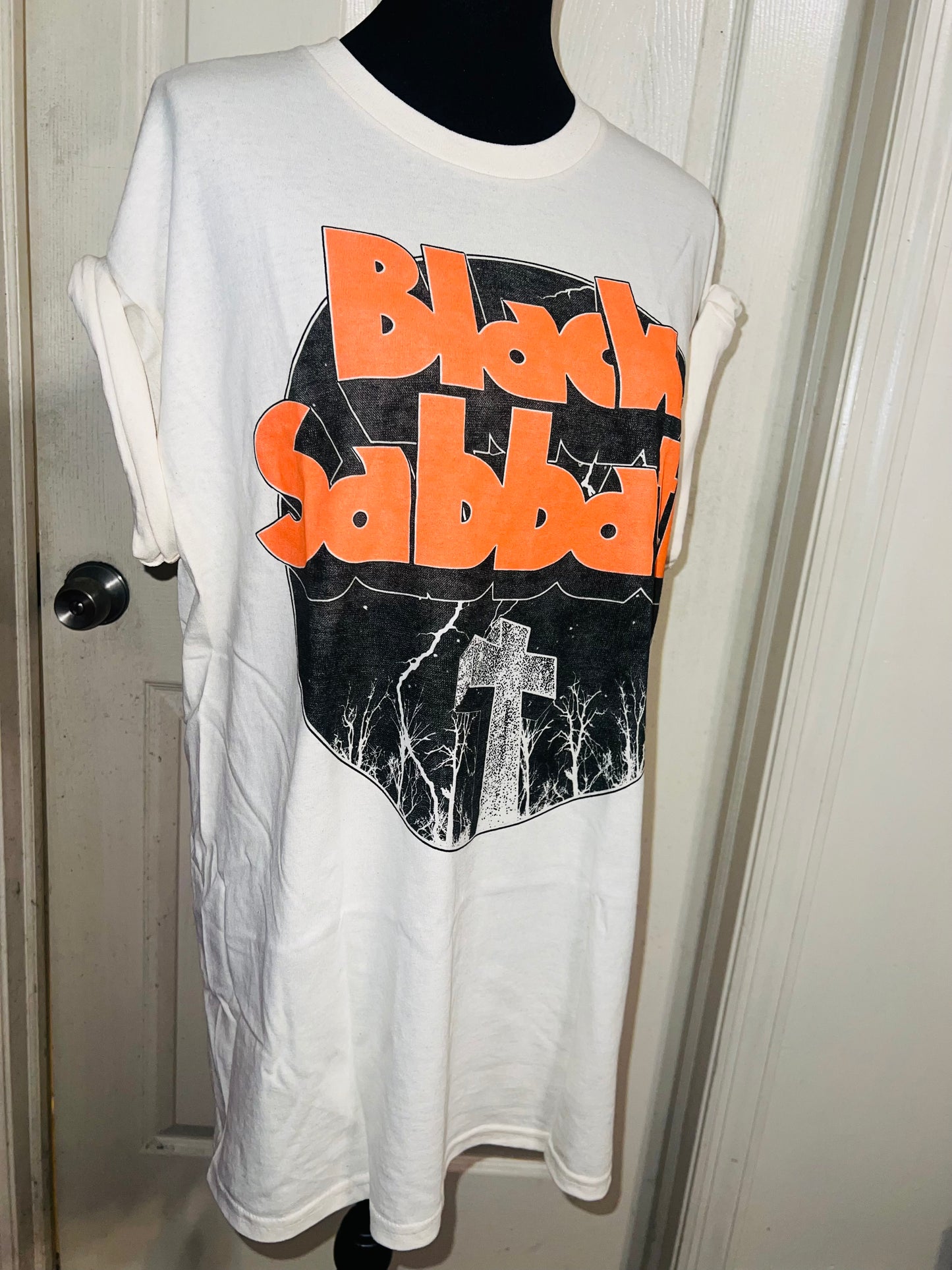 Black Sabbath Oversized Distressed T-Shirt