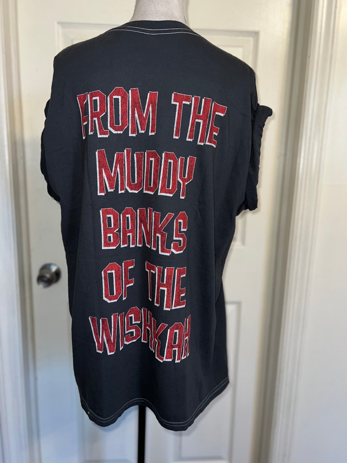 Nirvana Double Sided Oversized Distressed Tee