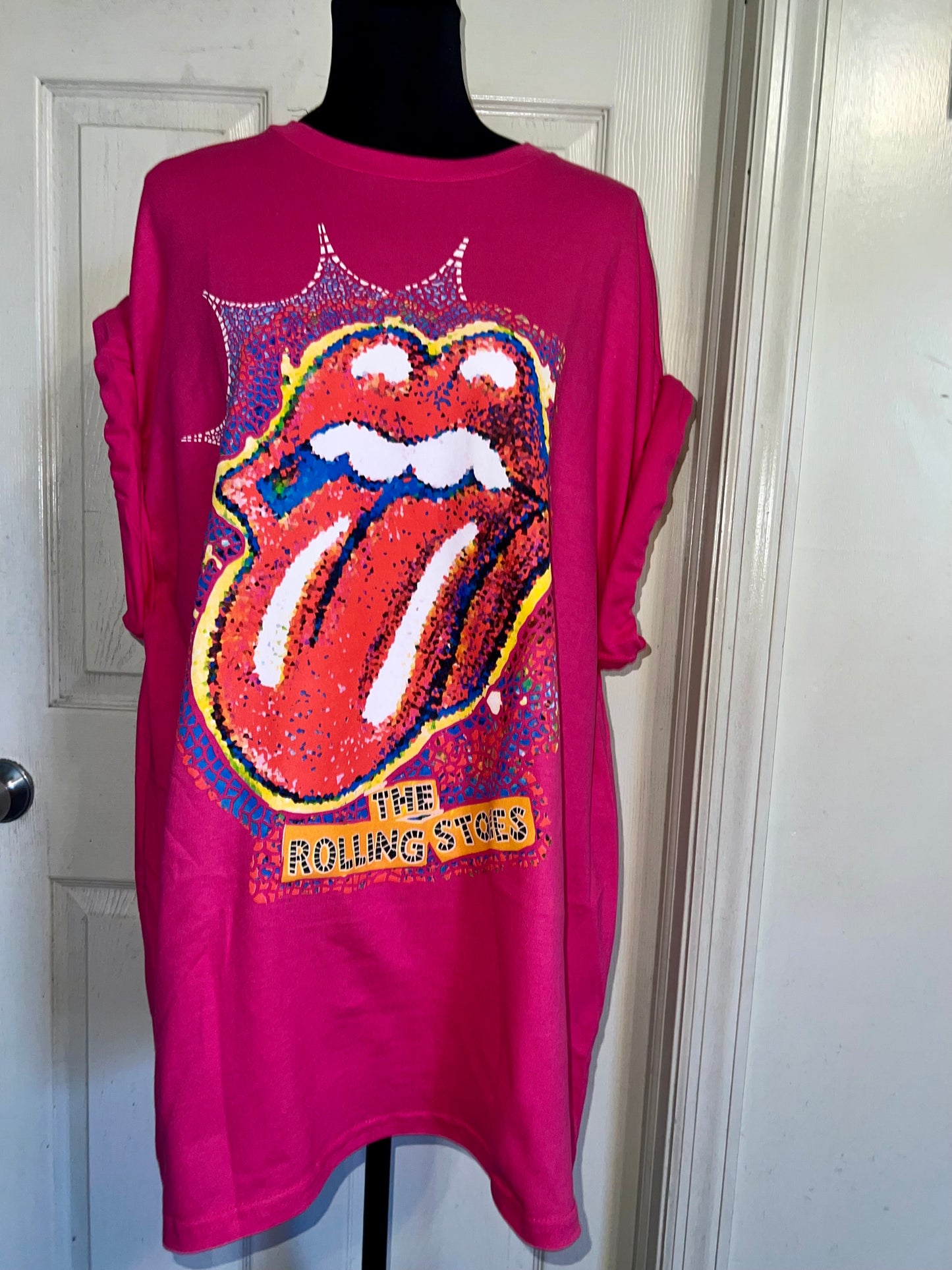 Rolling Stones Oversized Distressed Tee