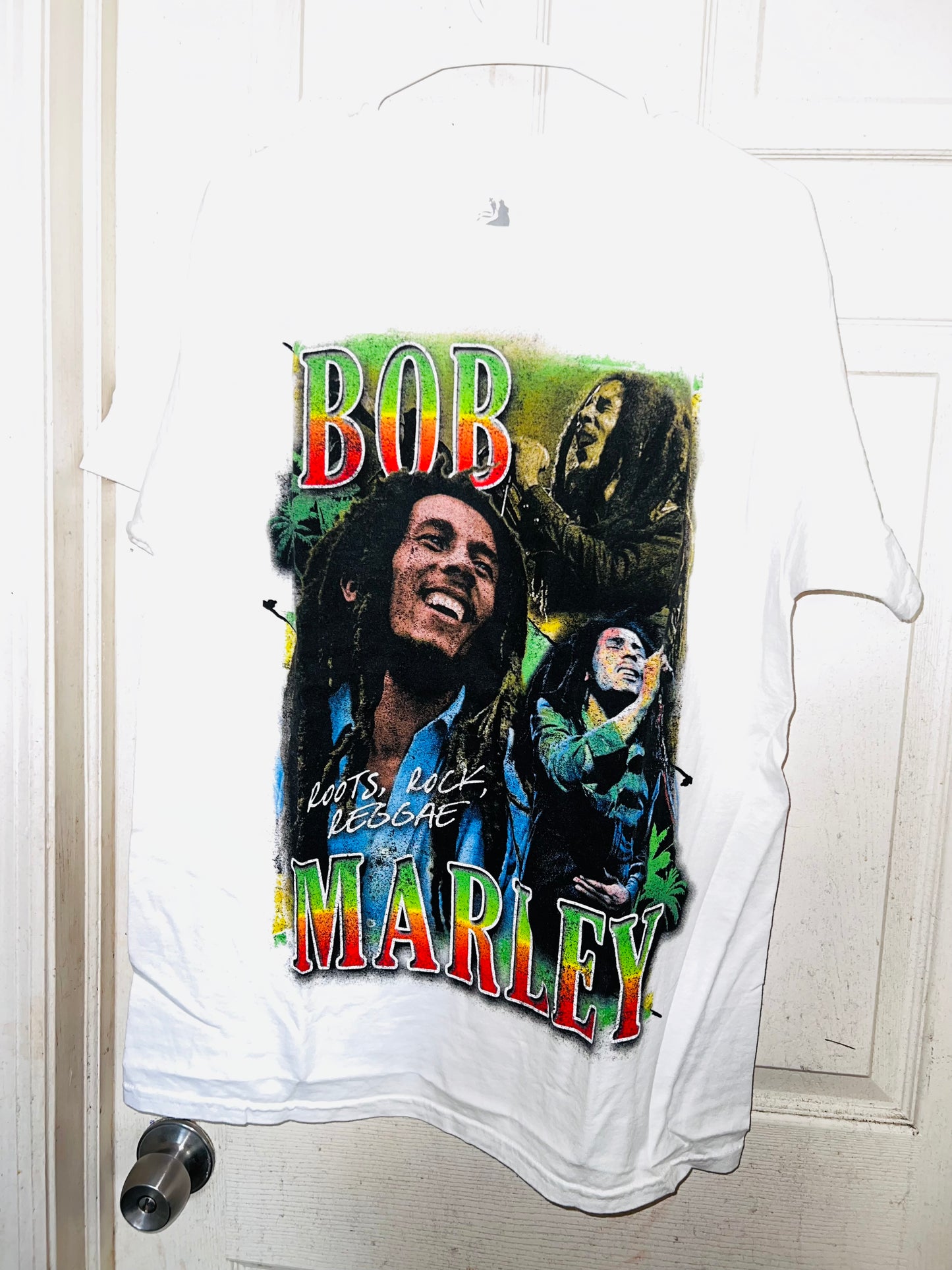 Bob Marley Oversized Distressed Tee